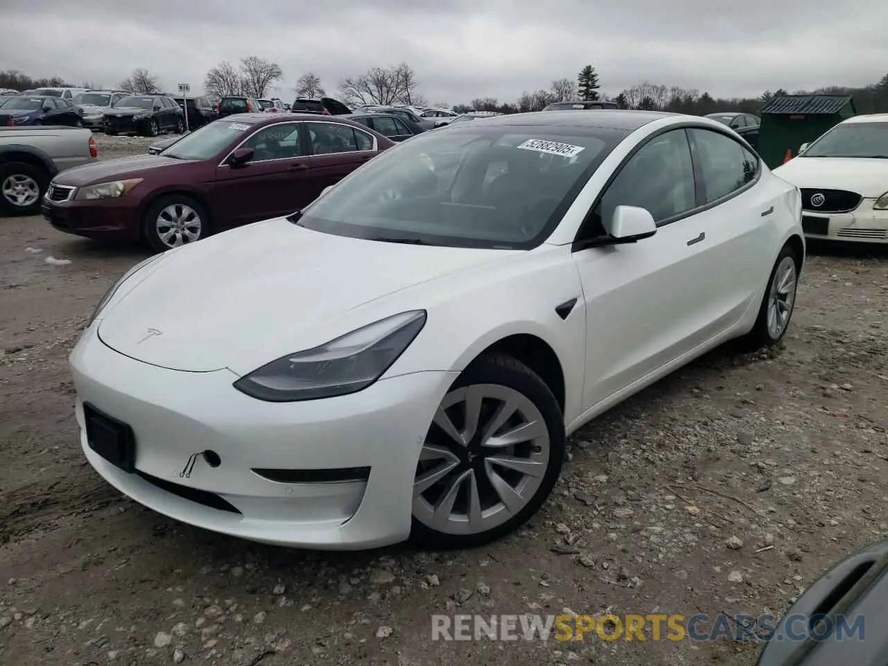 1 fotografías del automóvil dañado 5YJ3E1EB3NF195728 TESLA MODEL 3 2022