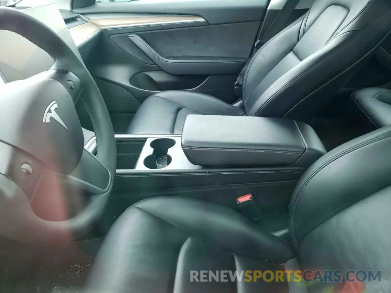 7 fotografías del automóvil dañado 5YJ3E1EB3NF195728 TESLA MODEL 3 2022