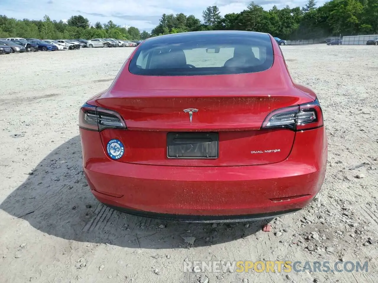6 fotografías del automóvil dañado 5YJ3E1EB3NF204296 TESLA MODEL 3 2022