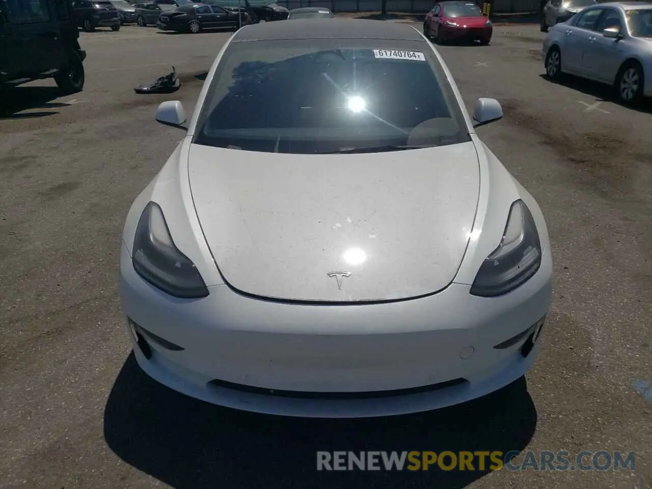 5 fotografías del automóvil dañado 5YJ3E1EB3NF211961 TESLA MODEL 3 2022