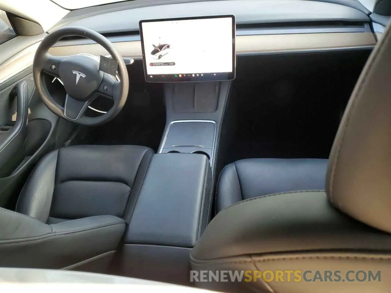 8 fotografías del automóvil dañado 5YJ3E1EB3NF211961 TESLA MODEL 3 2022