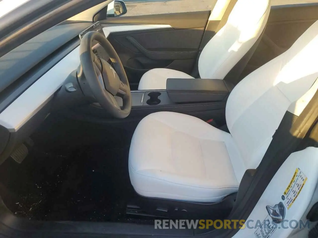 7 fotografías del automóvil dañado 5YJ3E1EB3NF238271 TESLA MODEL 3 2022