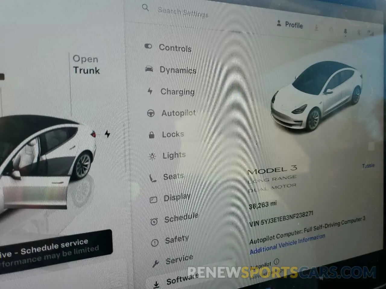 9 fotografías del automóvil dañado 5YJ3E1EB3NF238271 TESLA MODEL 3 2022