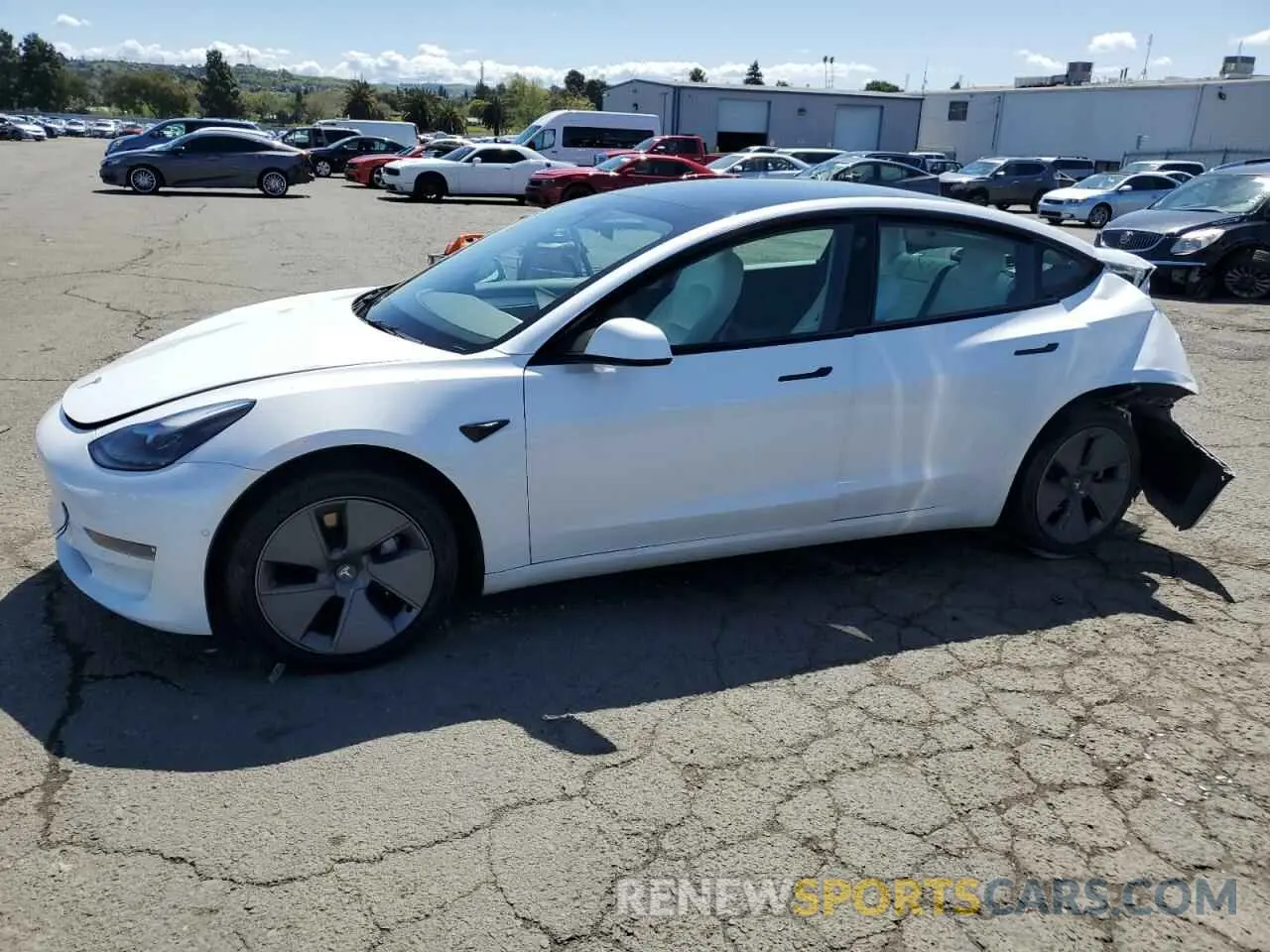 1 fotografías del automóvil dañado 5YJ3E1EB3NF249738 TESLA MODEL 3 2022
