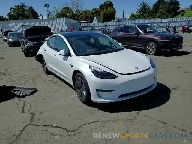11 fotografías del automóvil dañado 5YJ3E1EB3NF249738 TESLA MODEL 3 2022