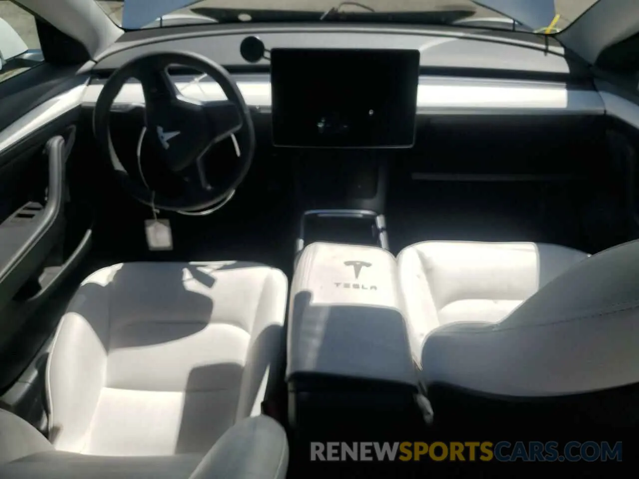 8 fotografías del automóvil dañado 5YJ3E1EB3NF249738 TESLA MODEL 3 2022