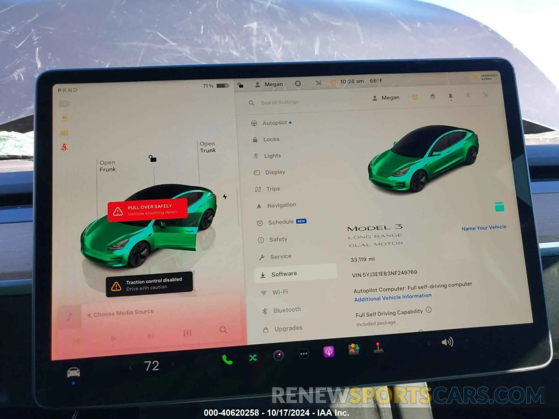 7 fotografías del automóvil dañado 5YJ3E1EB3NF249769 TESLA MODEL 3 2022