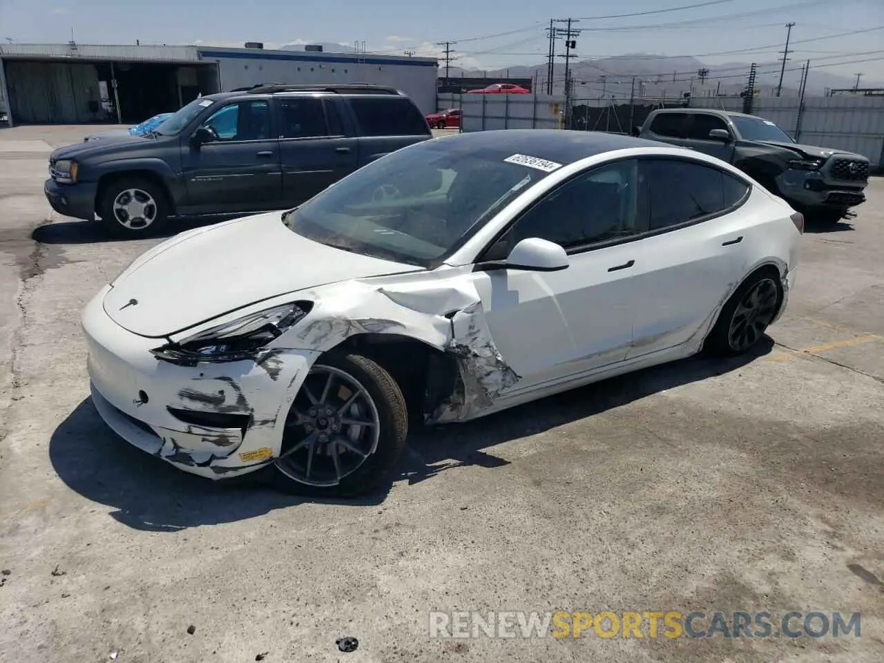 1 fotografías del automóvil dañado 5YJ3E1EB3NF253434 TESLA MODEL 3 2022