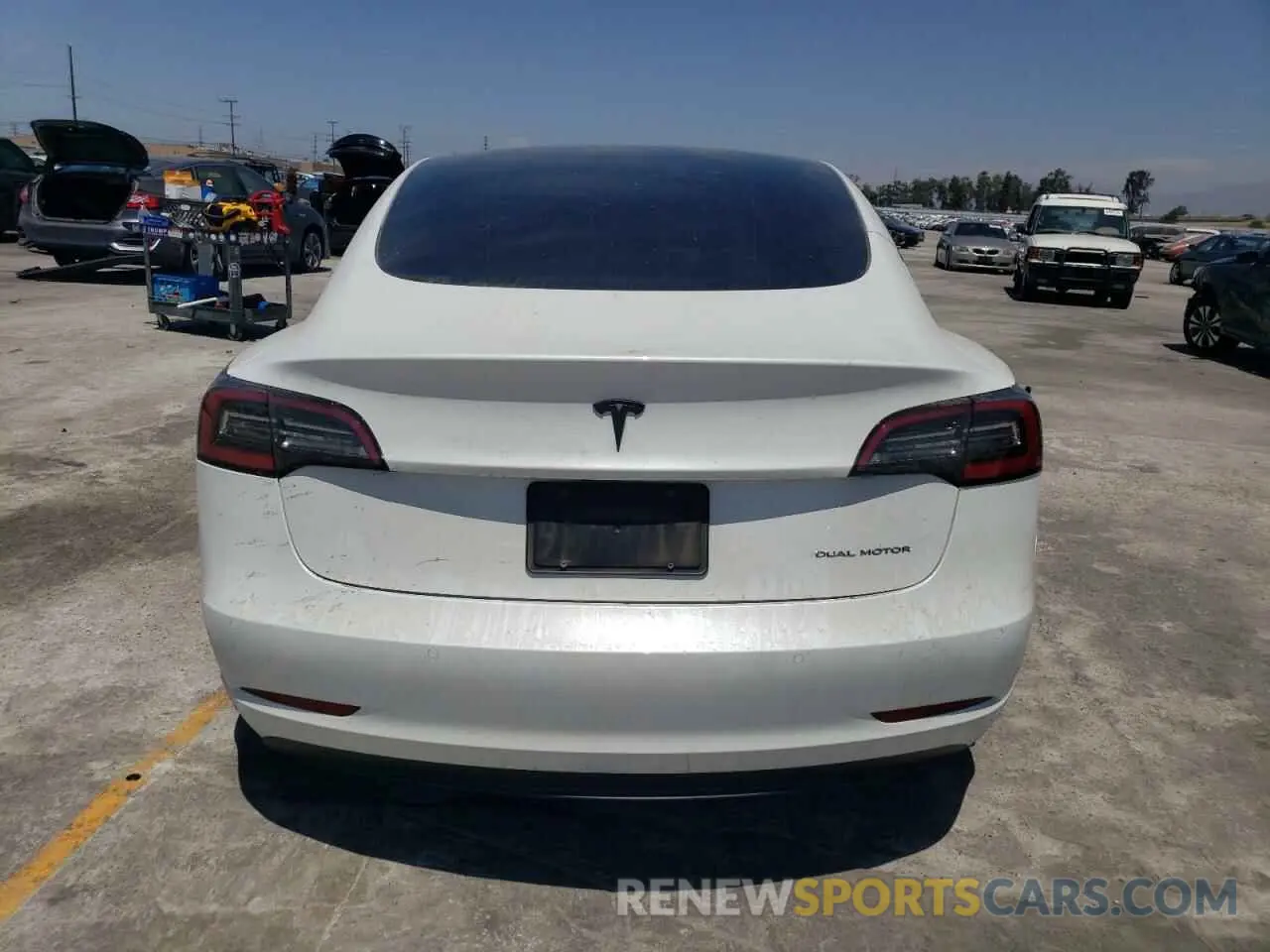 6 fotografías del automóvil dañado 5YJ3E1EB3NF253434 TESLA MODEL 3 2022