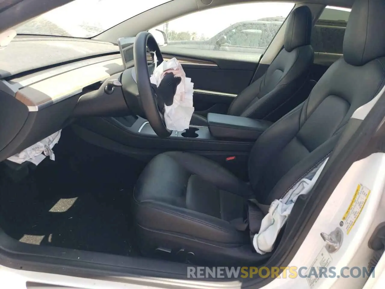 7 fotografías del automóvil dañado 5YJ3E1EB3NF253434 TESLA MODEL 3 2022
