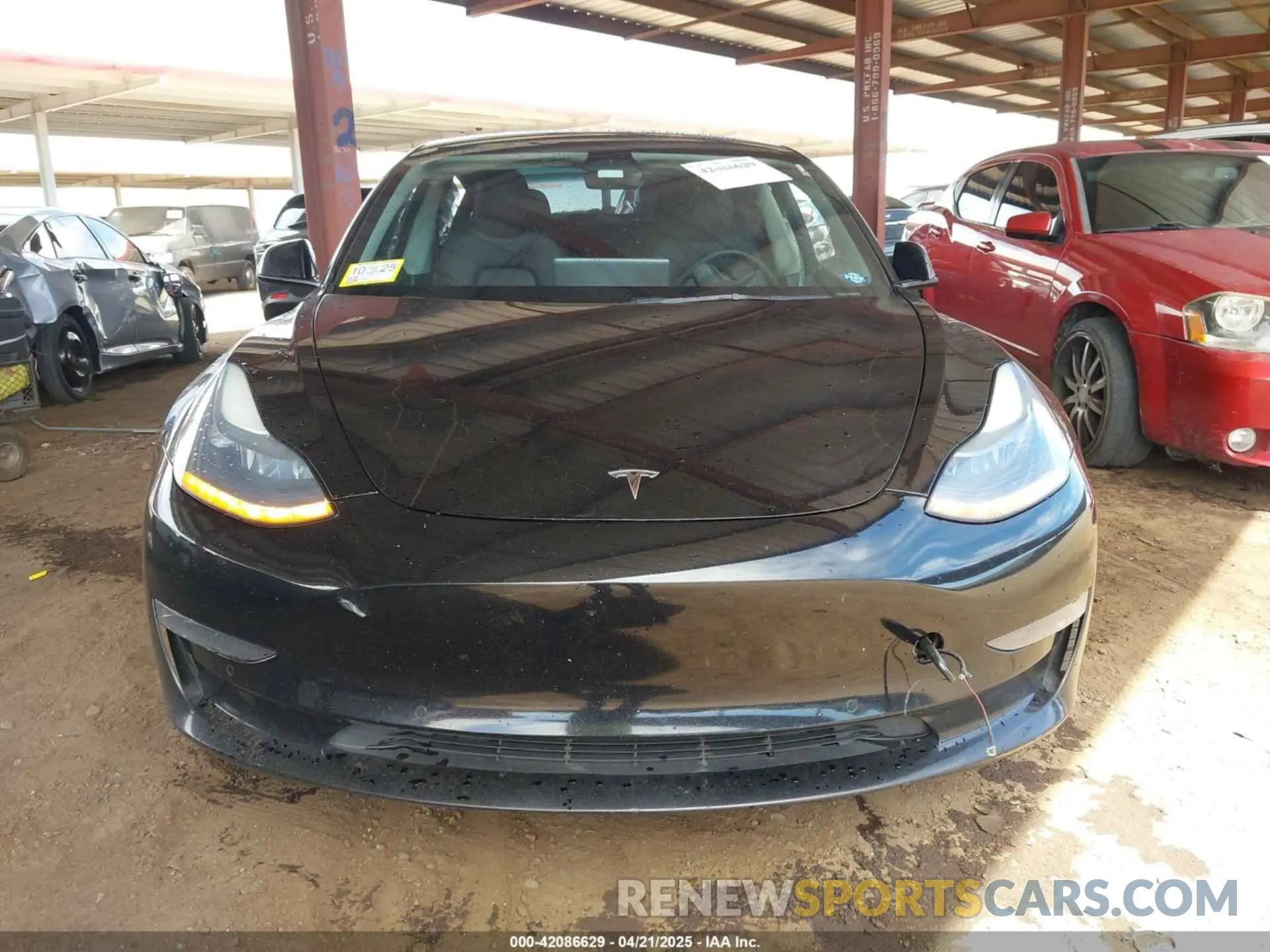 11 fotografías del automóvil dañado 5YJ3E1EB3NF257077 TESLA MODEL 3 2022