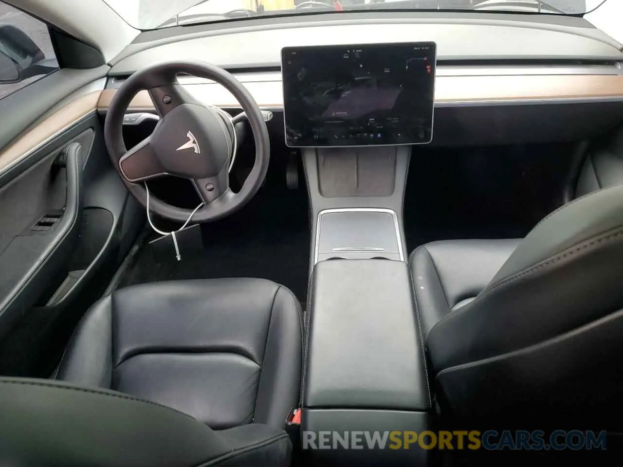 8 fotografías del automóvil dañado 5YJ3E1EB3NF257774 TESLA MODEL 3 2022