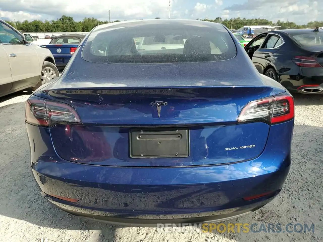 6 fotografías del automóvil dañado 5YJ3E1EB3NF274011 TESLA MODEL 3 2022
