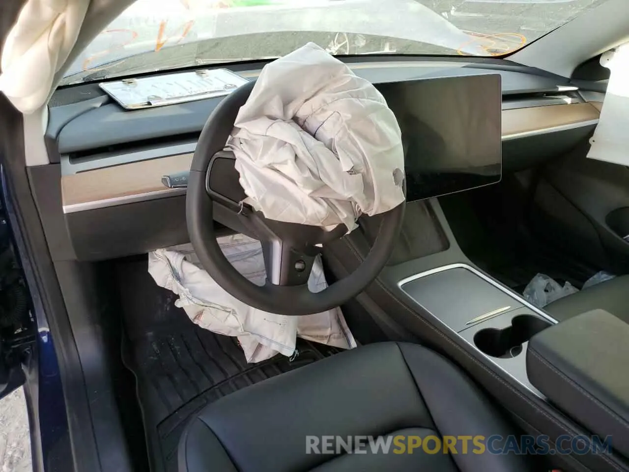 8 fotografías del automóvil dañado 5YJ3E1EB3NF274011 TESLA MODEL 3 2022