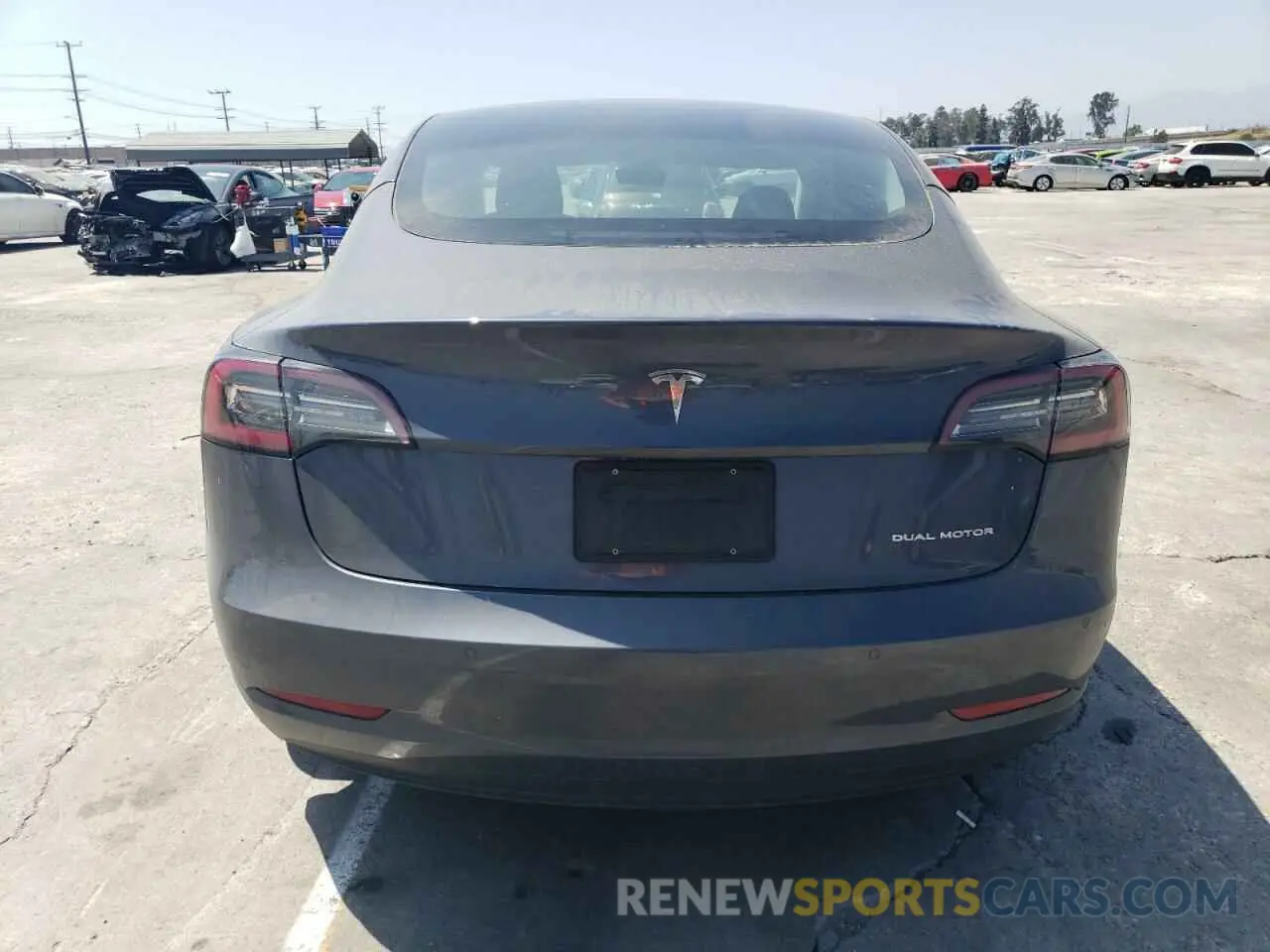 6 fotografías del automóvil dañado 5YJ3E1EB3NF274364 TESLA MODEL 3 2022