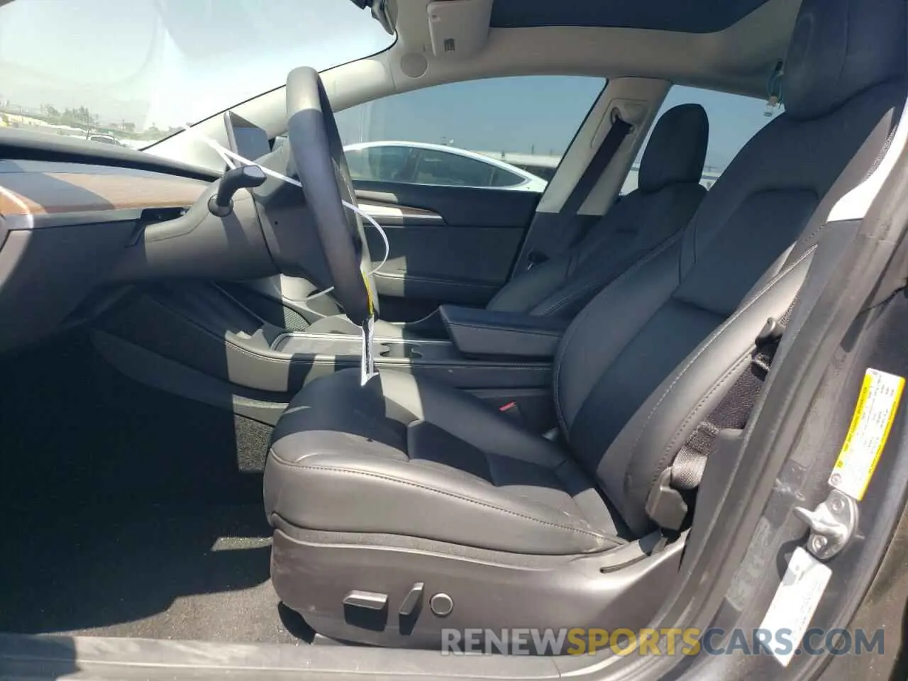 7 fotografías del automóvil dañado 5YJ3E1EB3NF274364 TESLA MODEL 3 2022