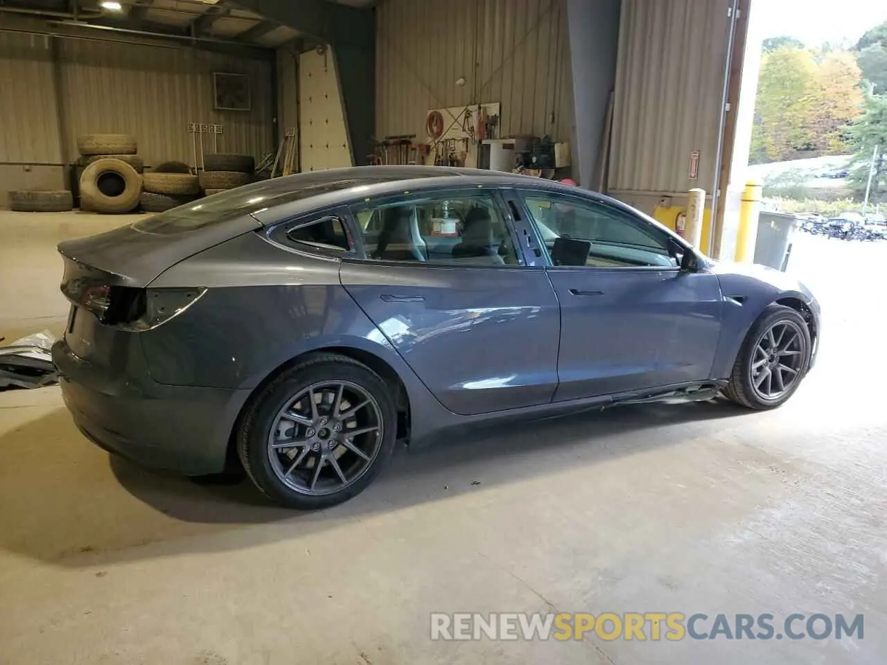 3 fotografías del automóvil dañado 5YJ3E1EB3NF276910 TESLA MODEL 3 2022