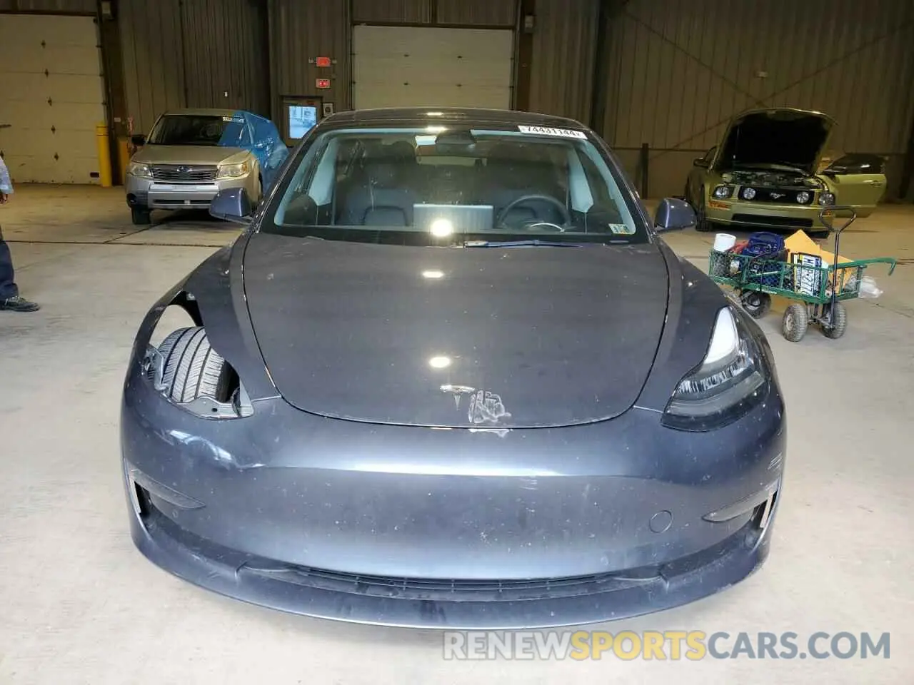 5 fotografías del automóvil dañado 5YJ3E1EB3NF276910 TESLA MODEL 3 2022