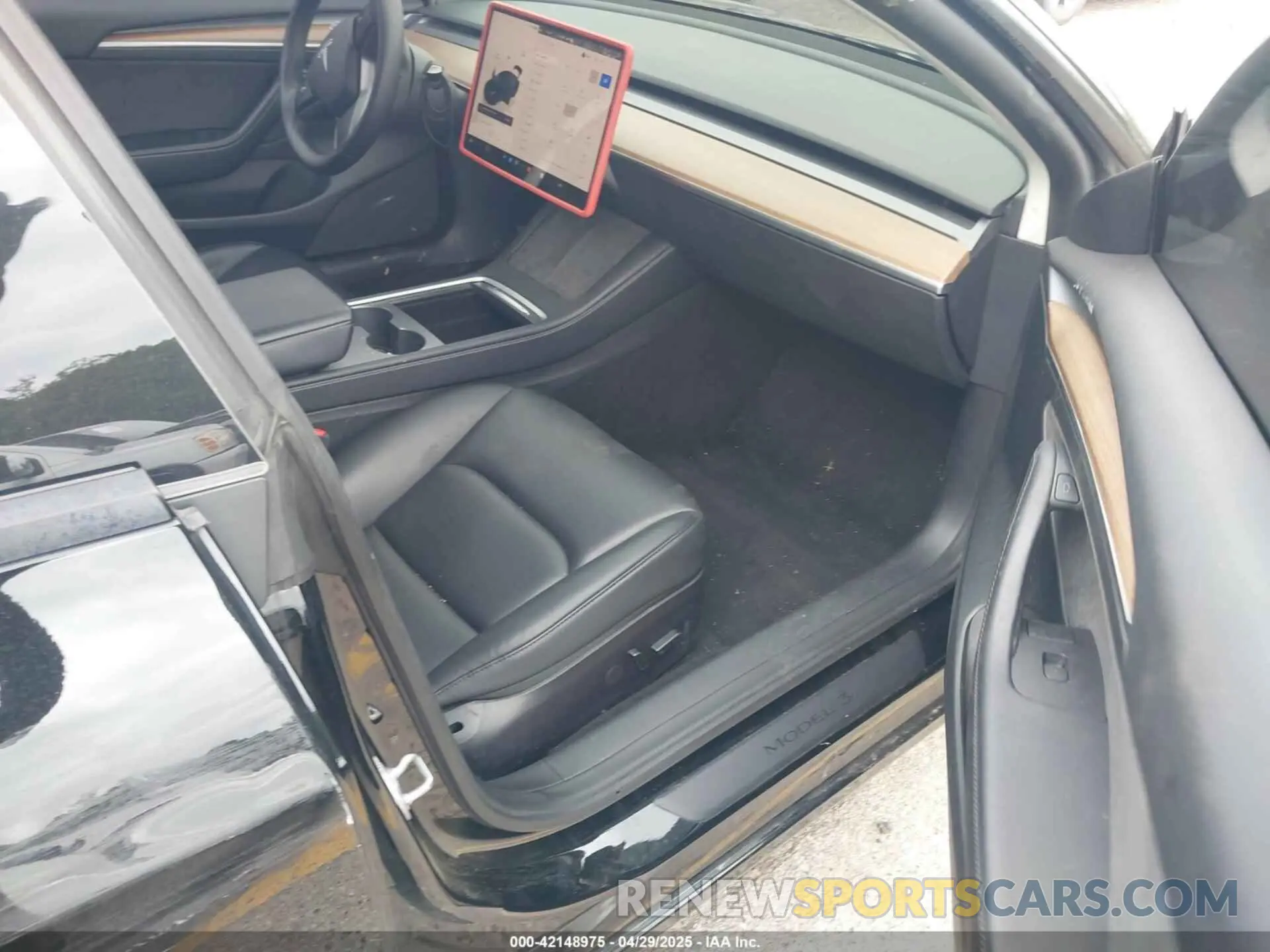 5 fotografías del automóvil dañado 5YJ3E1EB3NF289057 TESLA MODEL 3 2022