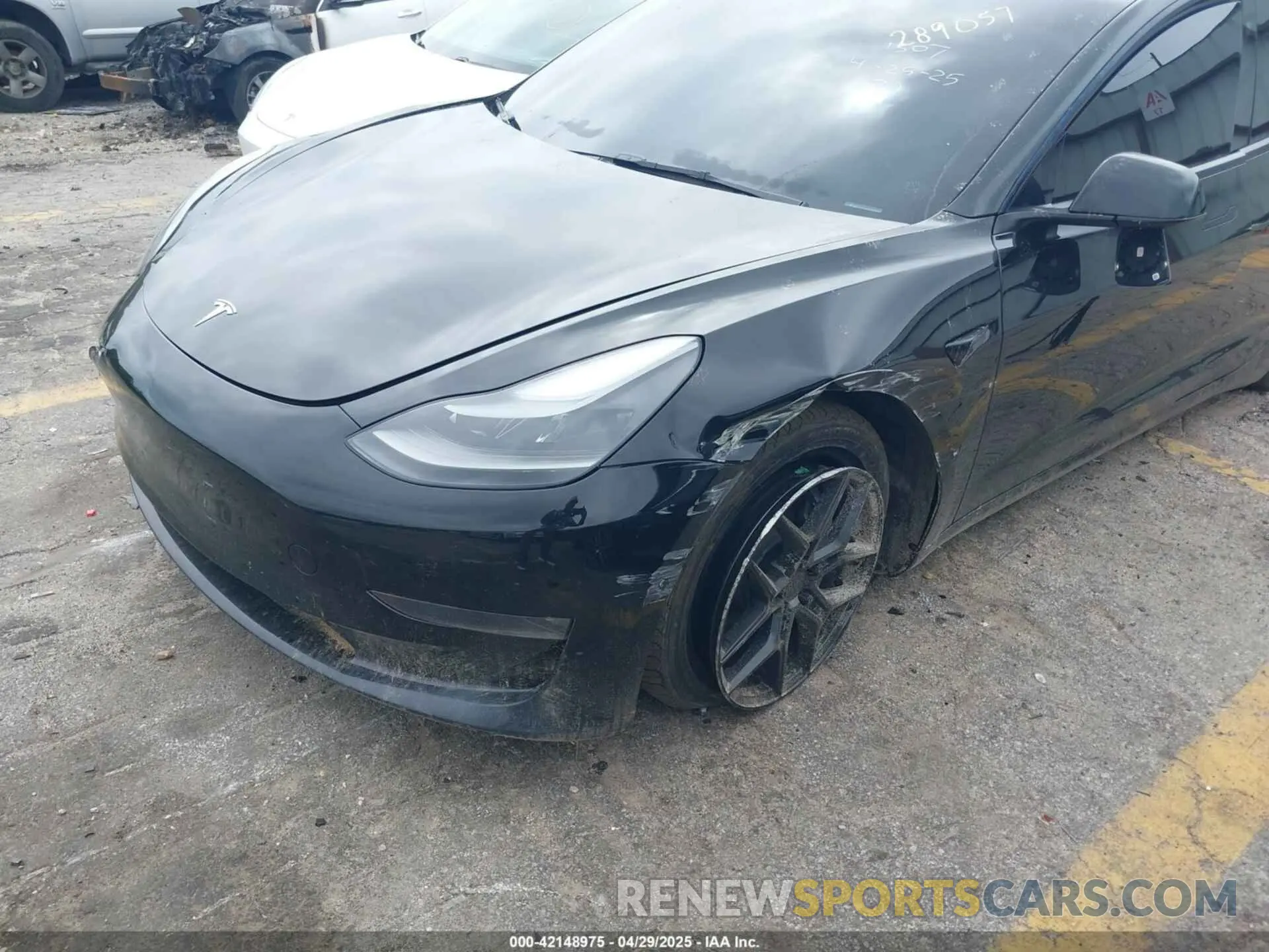 6 fotografías del automóvil dañado 5YJ3E1EB3NF289057 TESLA MODEL 3 2022