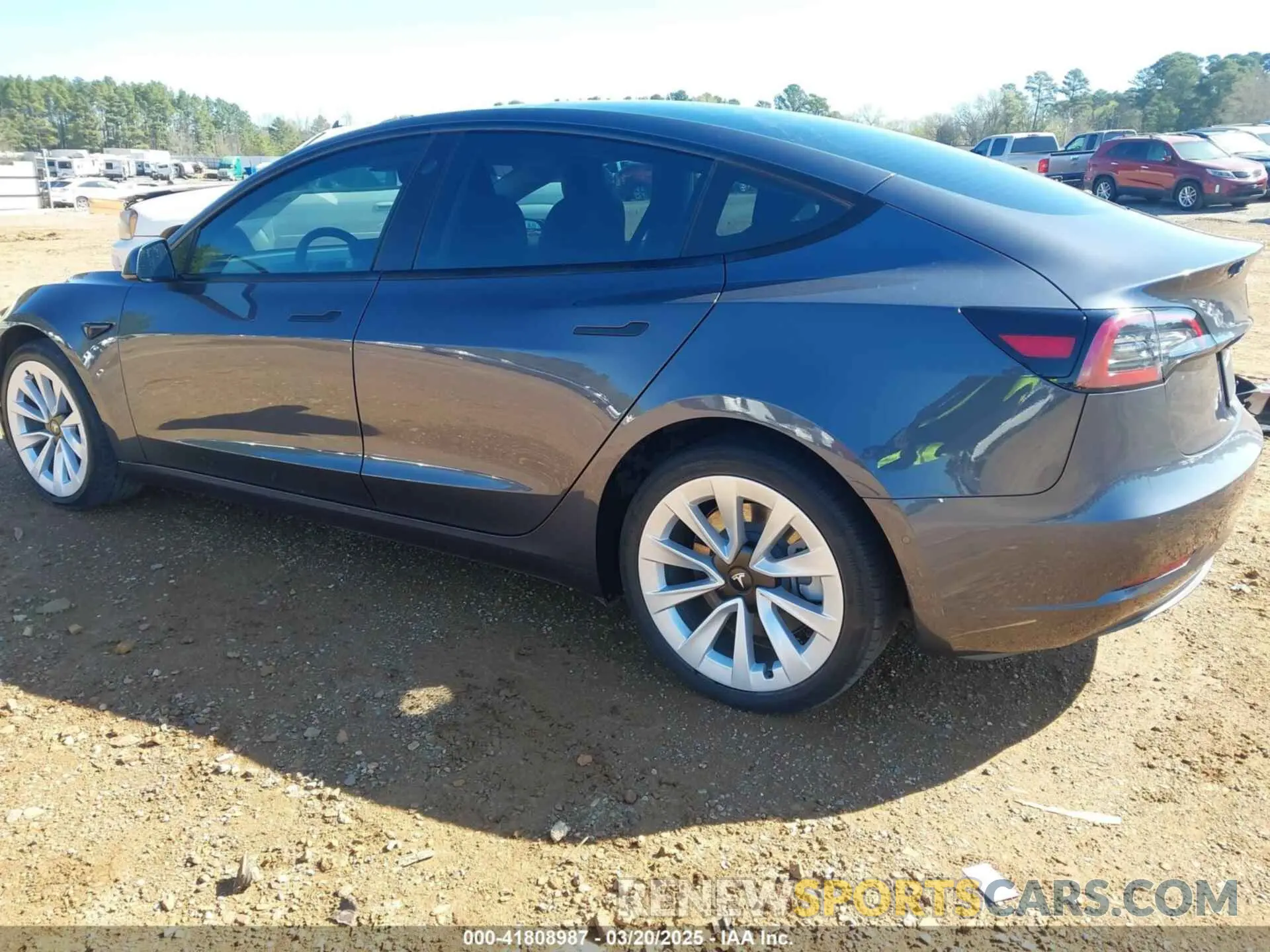 3 fotografías del automóvil dañado 5YJ3E1EB3NF309632 TESLA MODEL 3 2022