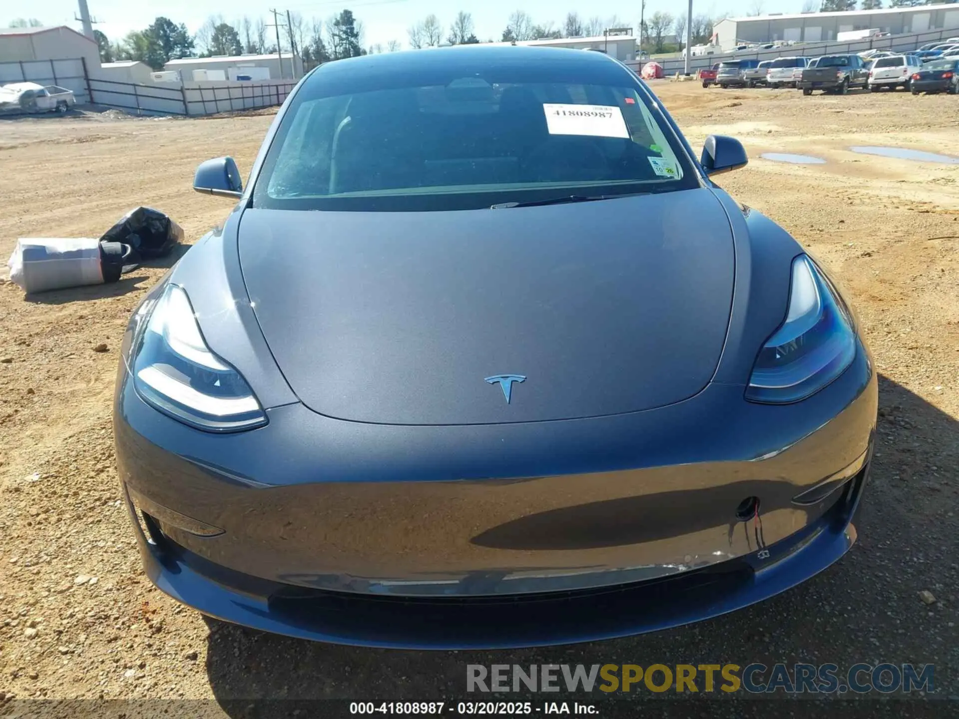 6 fotografías del automóvil dañado 5YJ3E1EB3NF309632 TESLA MODEL 3 2022