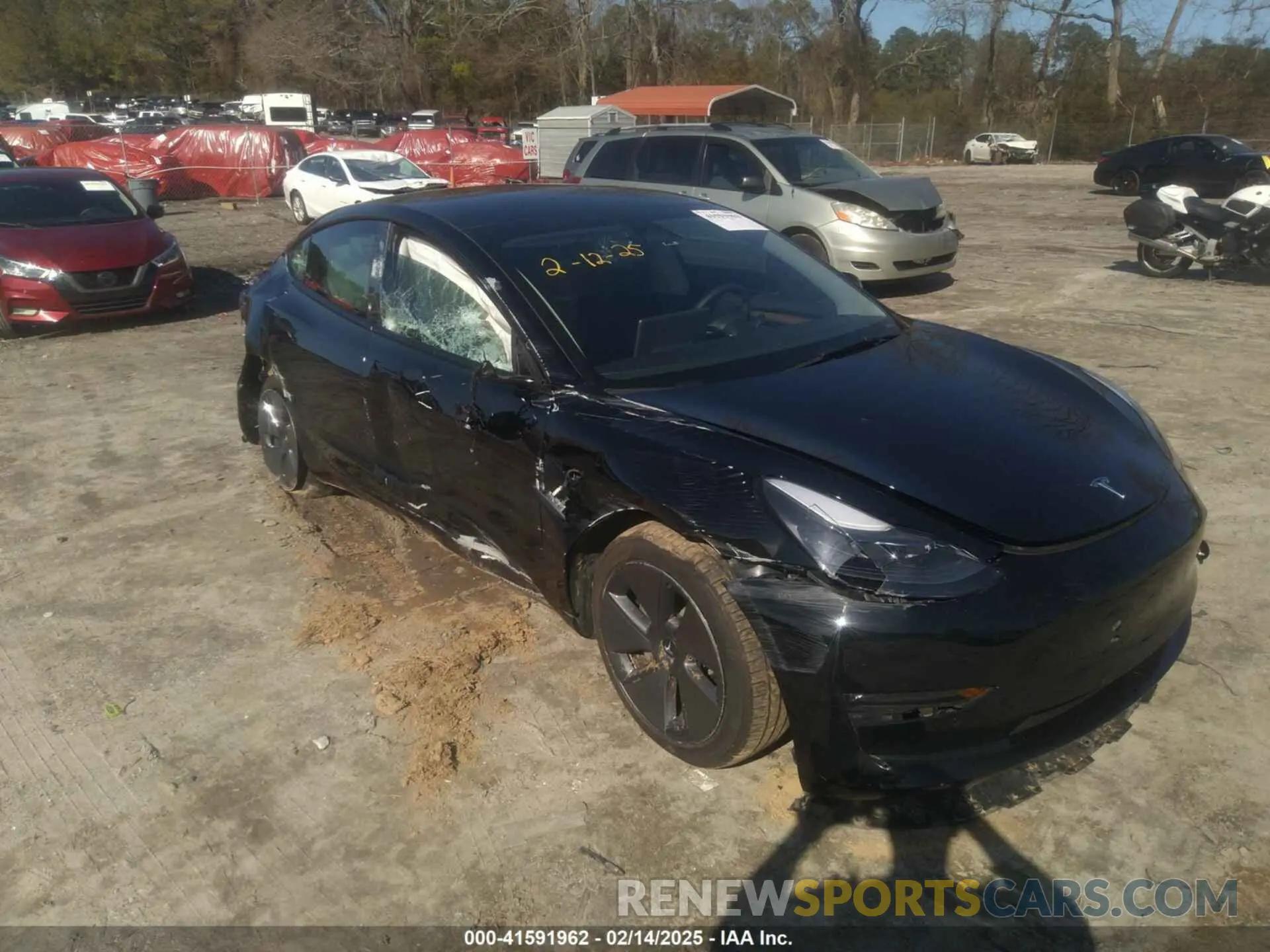 1 fotografías del automóvil dañado 5YJ3E1EB3NF334059 TESLA MODEL 3 2022