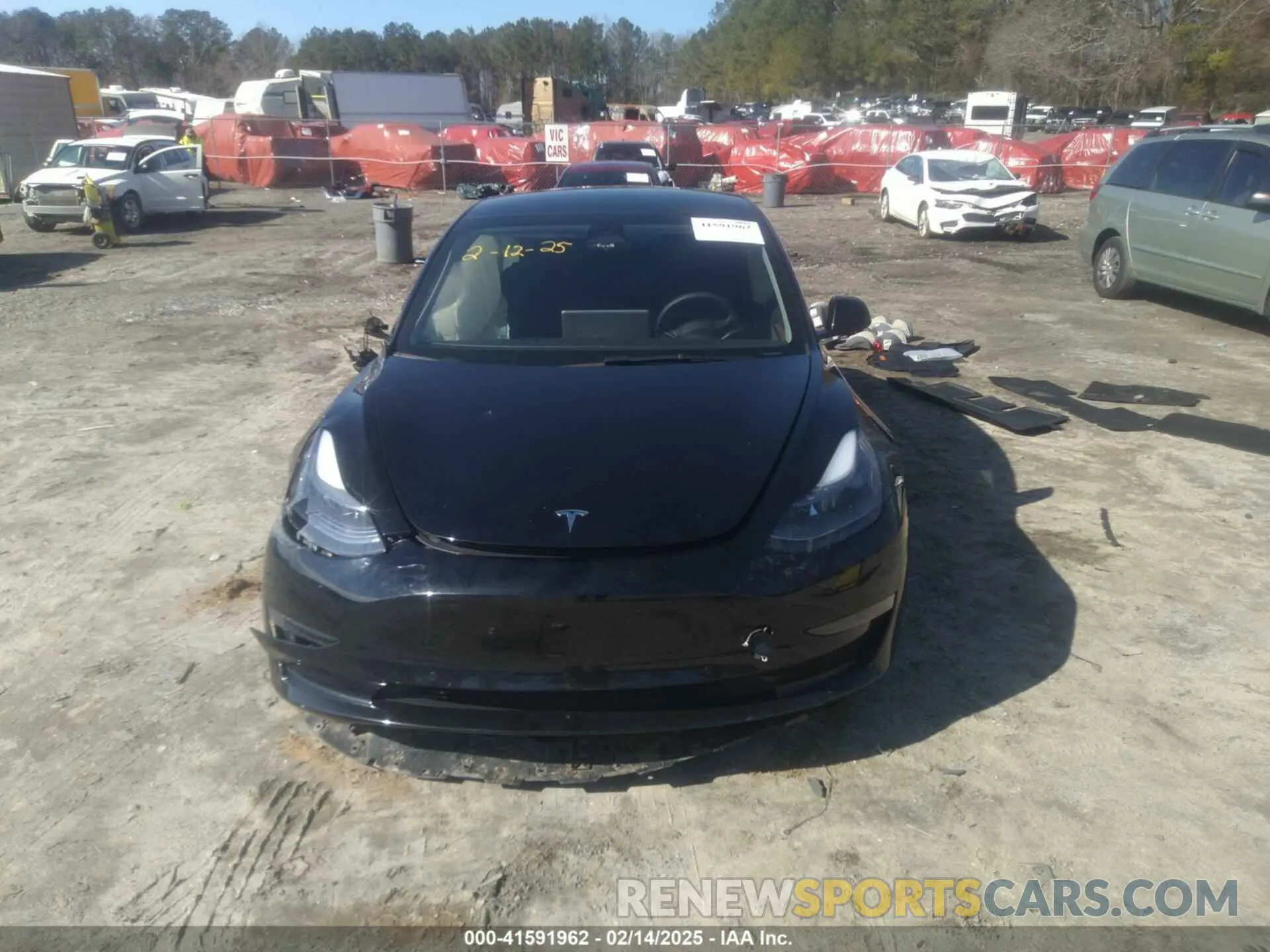 12 fotografías del automóvil dañado 5YJ3E1EB3NF334059 TESLA MODEL 3 2022