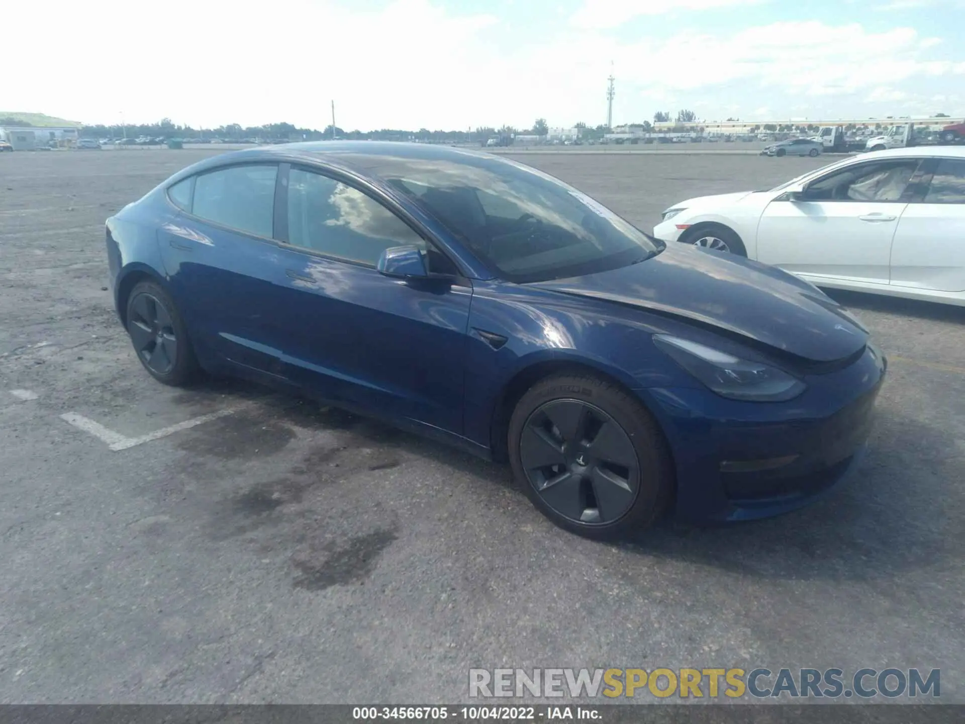 1 fotografías del automóvil dañado 5YJ3E1EB4NF103056 TESLA MODEL 3 2022