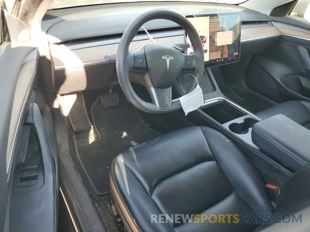 8 fotografías del automóvil dañado 5YJ3E1EB4NF108676 TESLA MODEL 3 2022