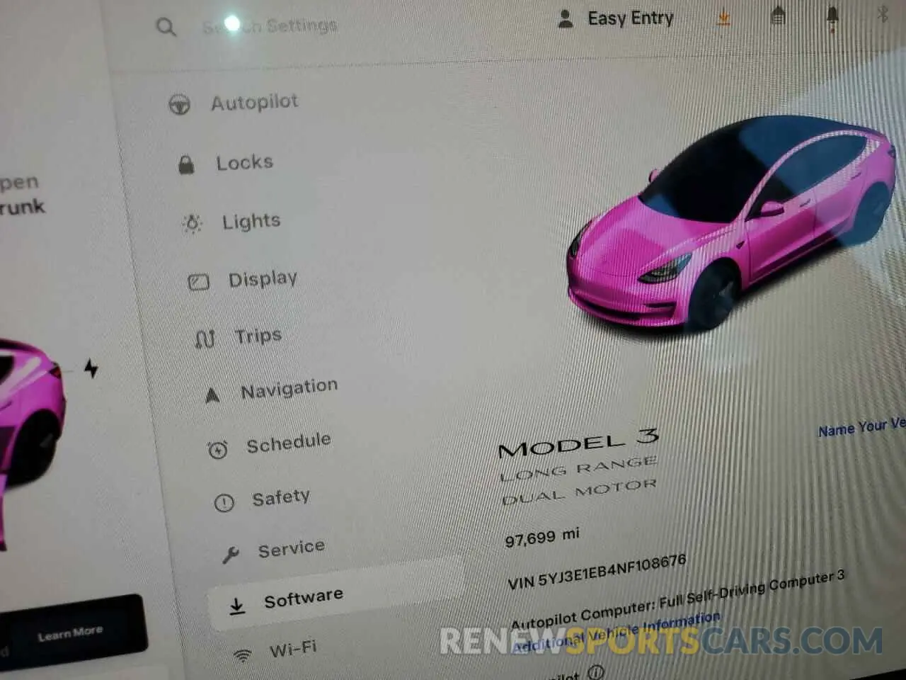 9 fotografías del automóvil dañado 5YJ3E1EB4NF108676 TESLA MODEL 3 2022
