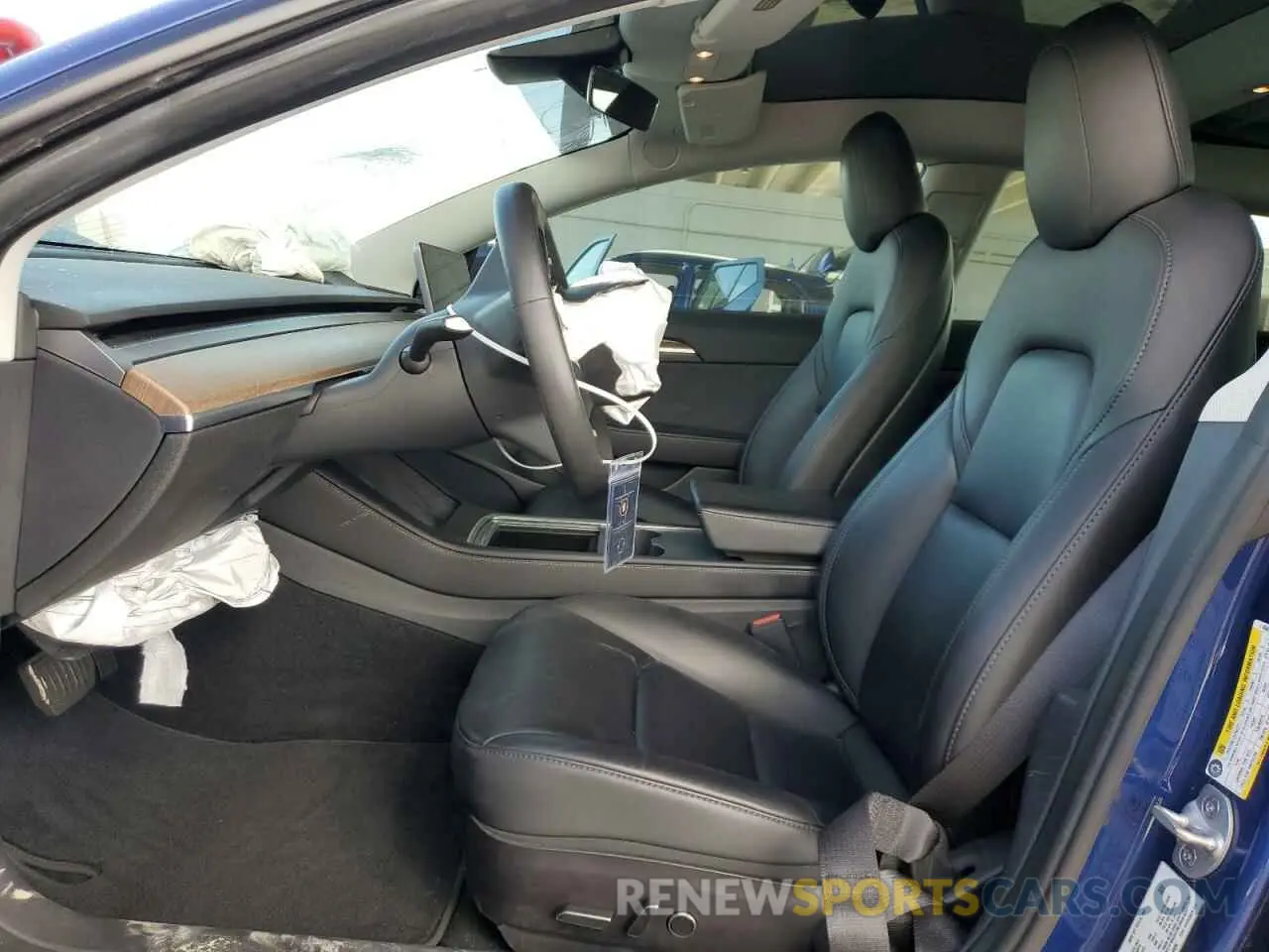 7 fotografías del automóvil dañado 5YJ3E1EB4NF114686 TESLA MODEL 3 2022