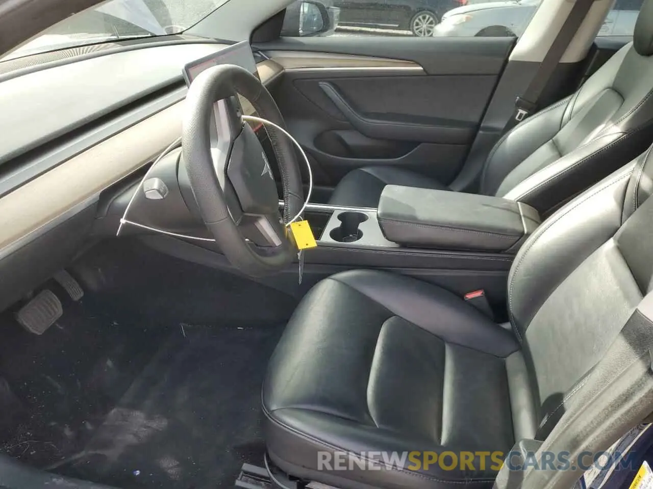 7 fotografías del automóvil dañado 5YJ3E1EB4NF143959 TESLA MODEL 3 2022