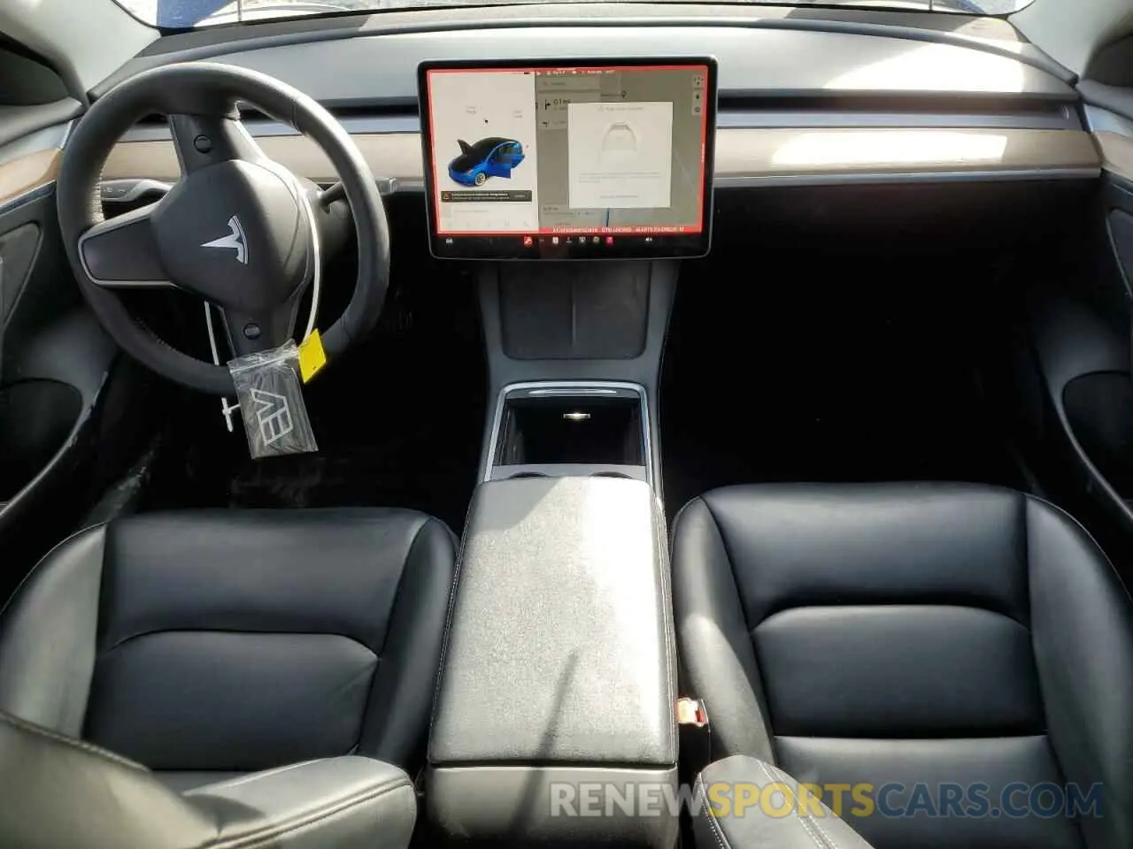 8 fotografías del automóvil dañado 5YJ3E1EB4NF143959 TESLA MODEL 3 2022