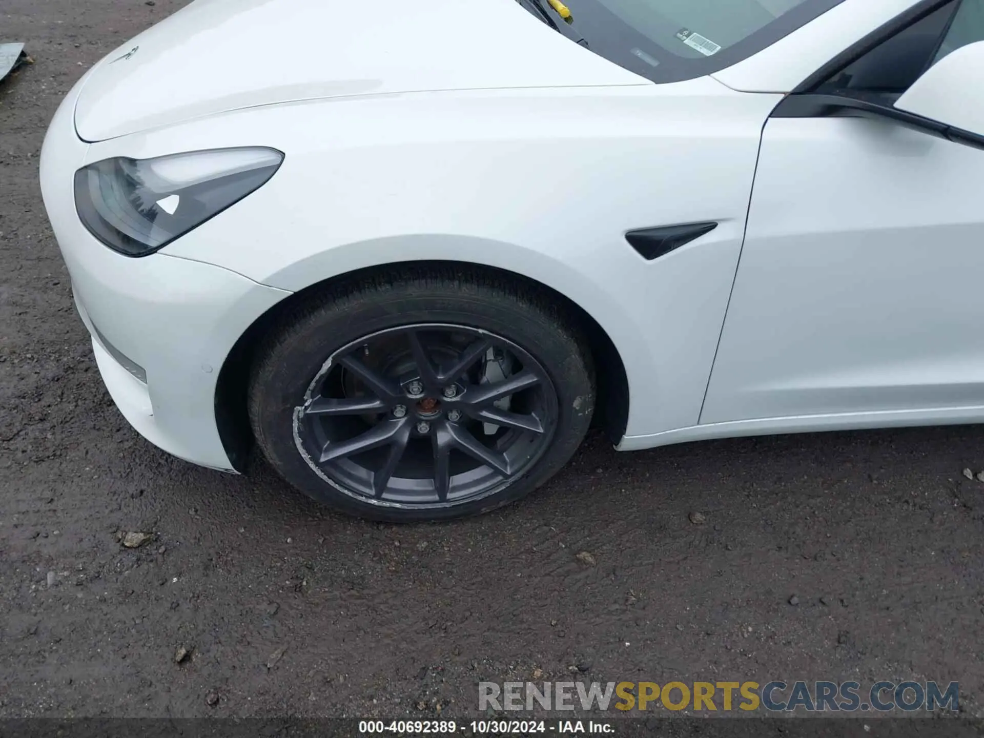 6 fotografías del automóvil dañado 5YJ3E1EB4NF152435 TESLA MODEL 3 2022