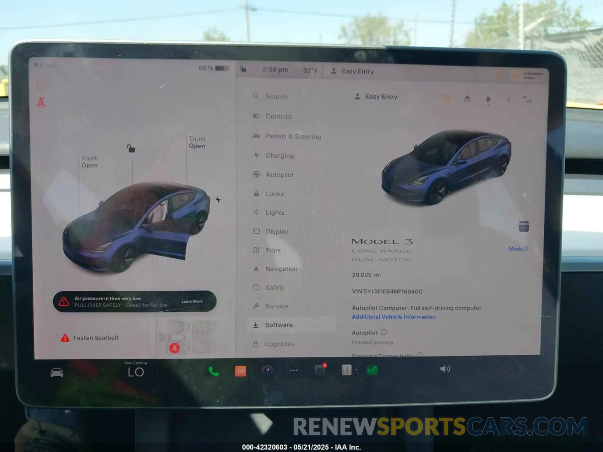 7 fotografías del automóvil dañado 5YJ3E1EB4NF169400 TESLA MODEL 3 2022