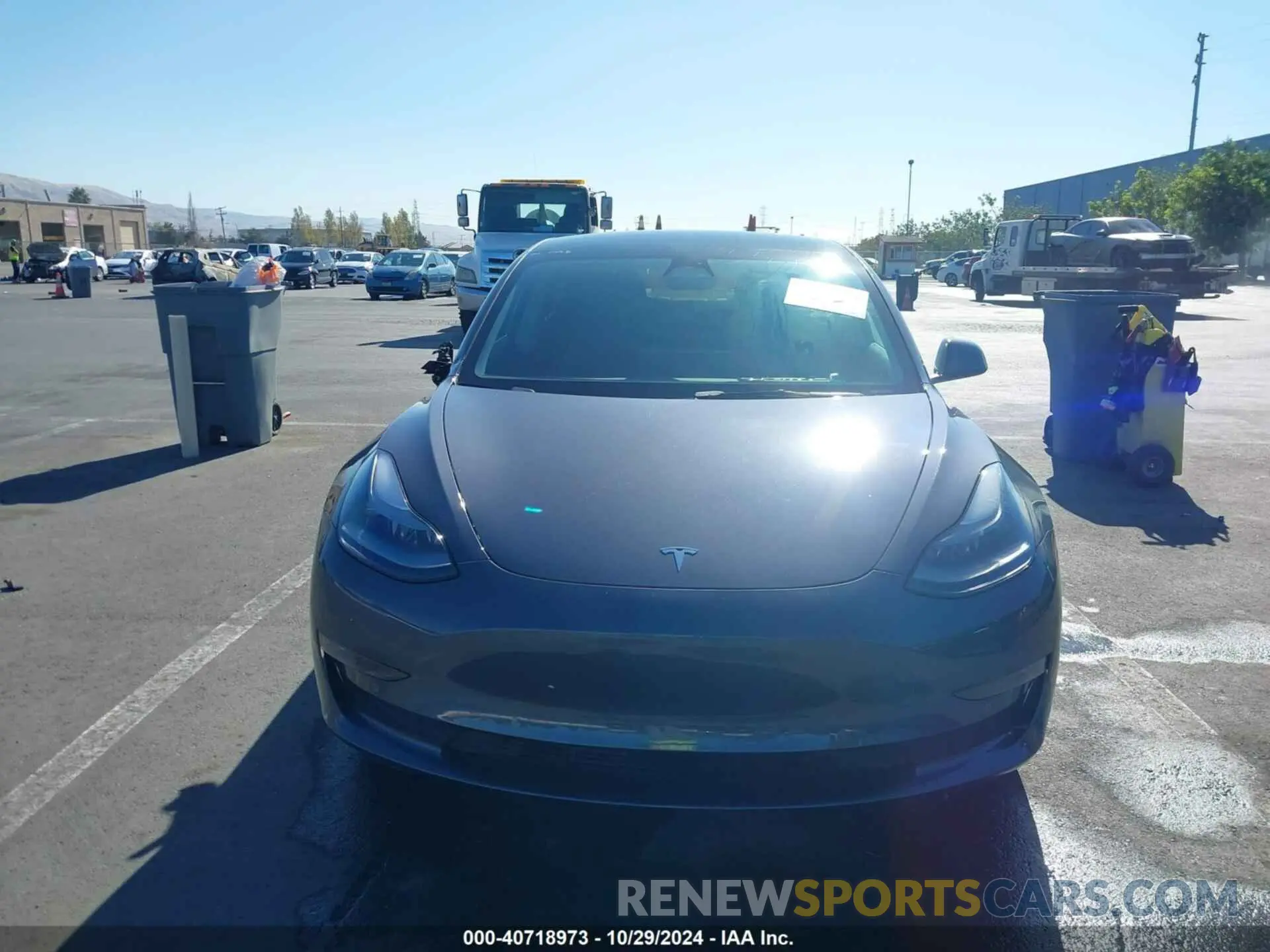12 fotografías del automóvil dañado 5YJ3E1EB4NF171860 TESLA MODEL 3 2022