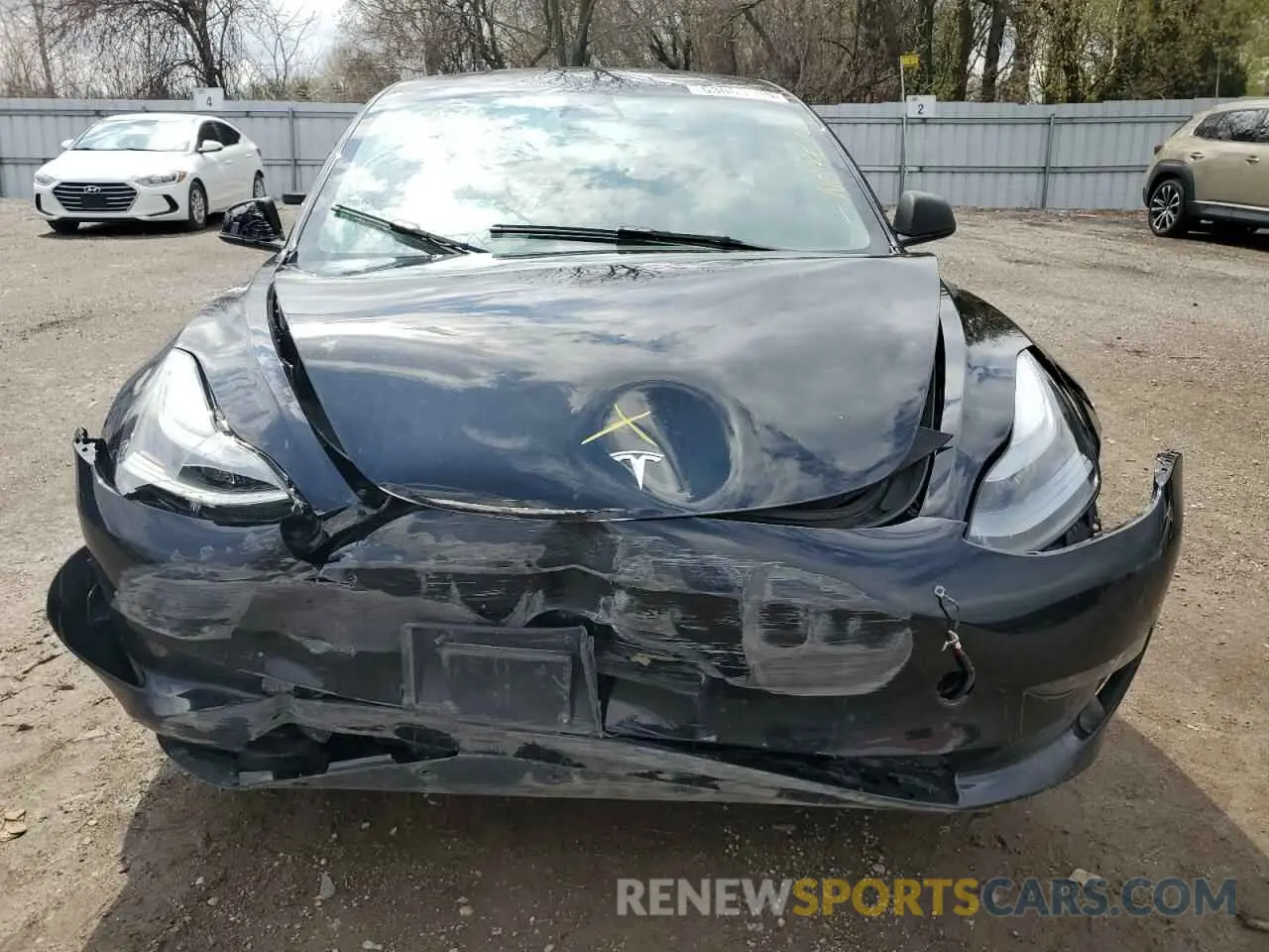 5 fotografías del automóvil dañado 5YJ3E1EB4NF179697 TESLA MODEL 3 2022