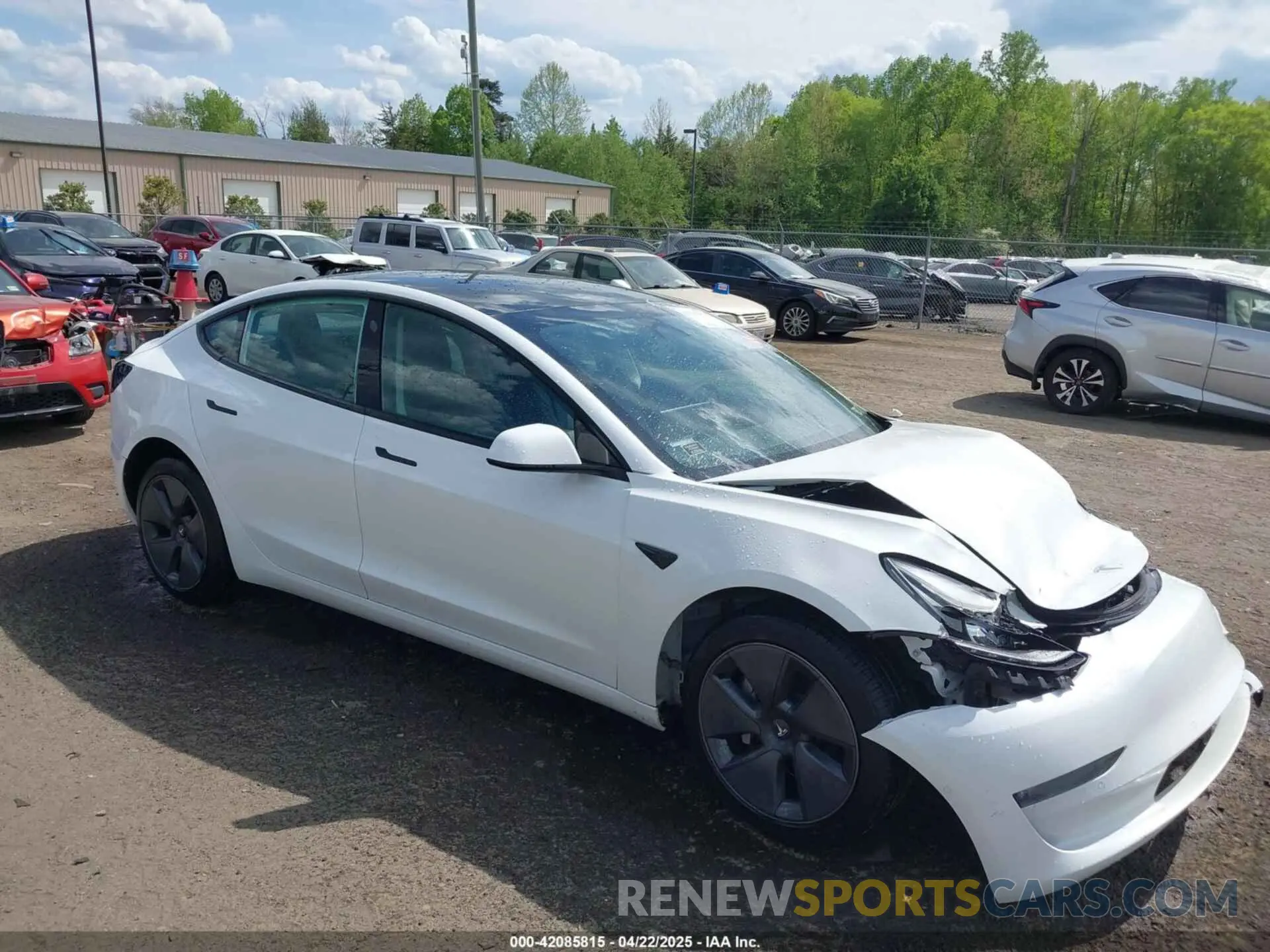 1 fotografías del automóvil dañado 5YJ3E1EB4NF183832 TESLA MODEL 3 2022