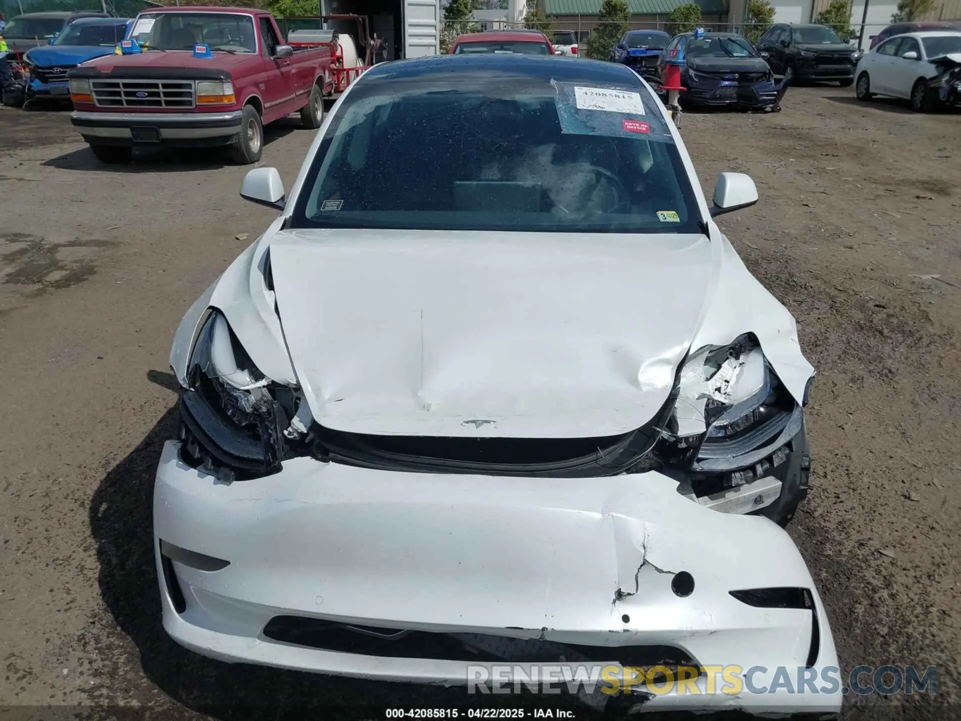 6 fotografías del automóvil dañado 5YJ3E1EB4NF183832 TESLA MODEL 3 2022