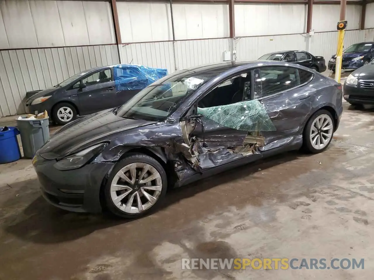 1 fotografías del automóvil dañado 5YJ3E1EB4NF185130 TESLA MODEL 3 2022