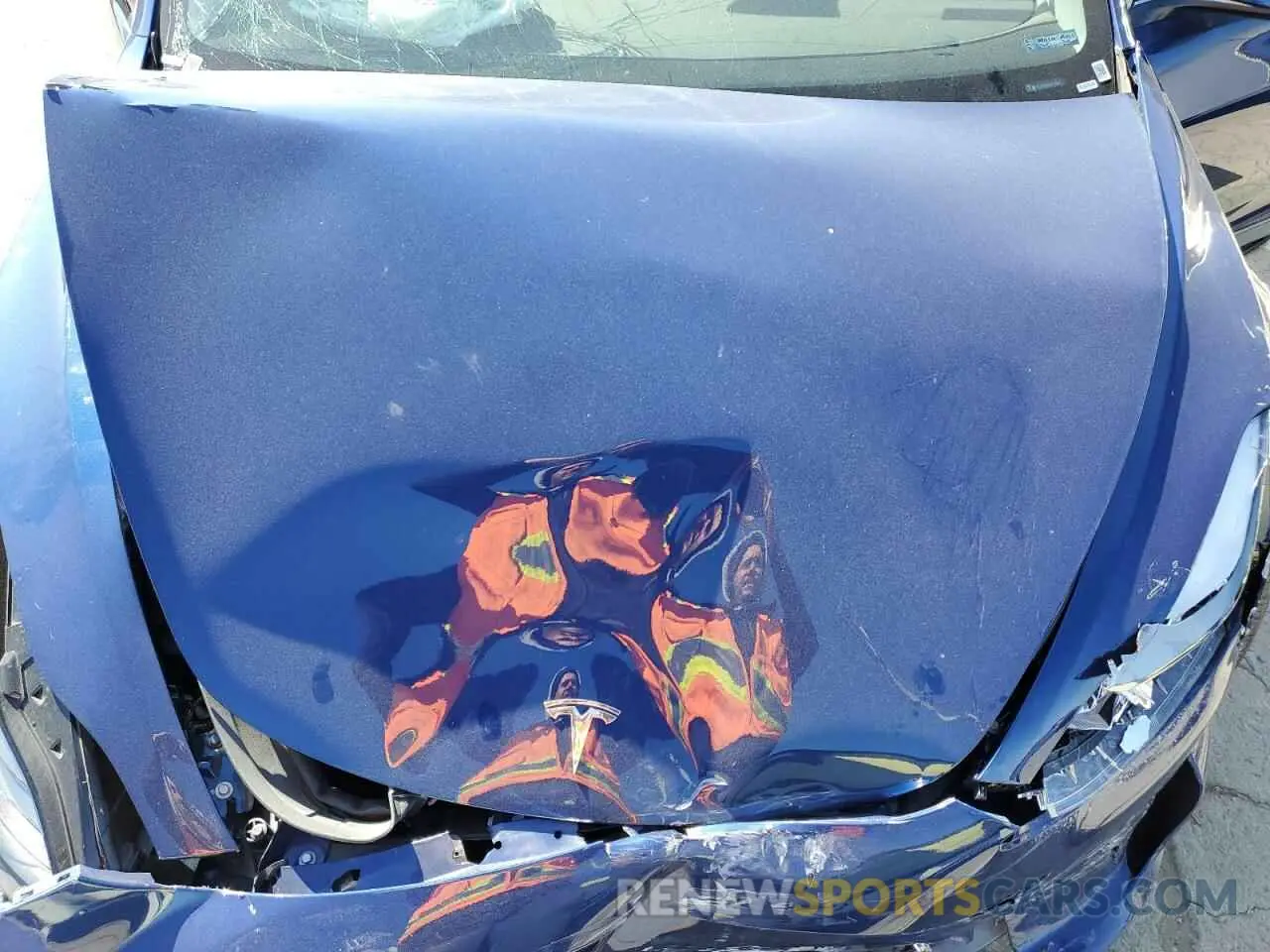 7 fotografías del automóvil dañado 5YJ3E1EB4NF185631 TESLA MODEL 3 2022