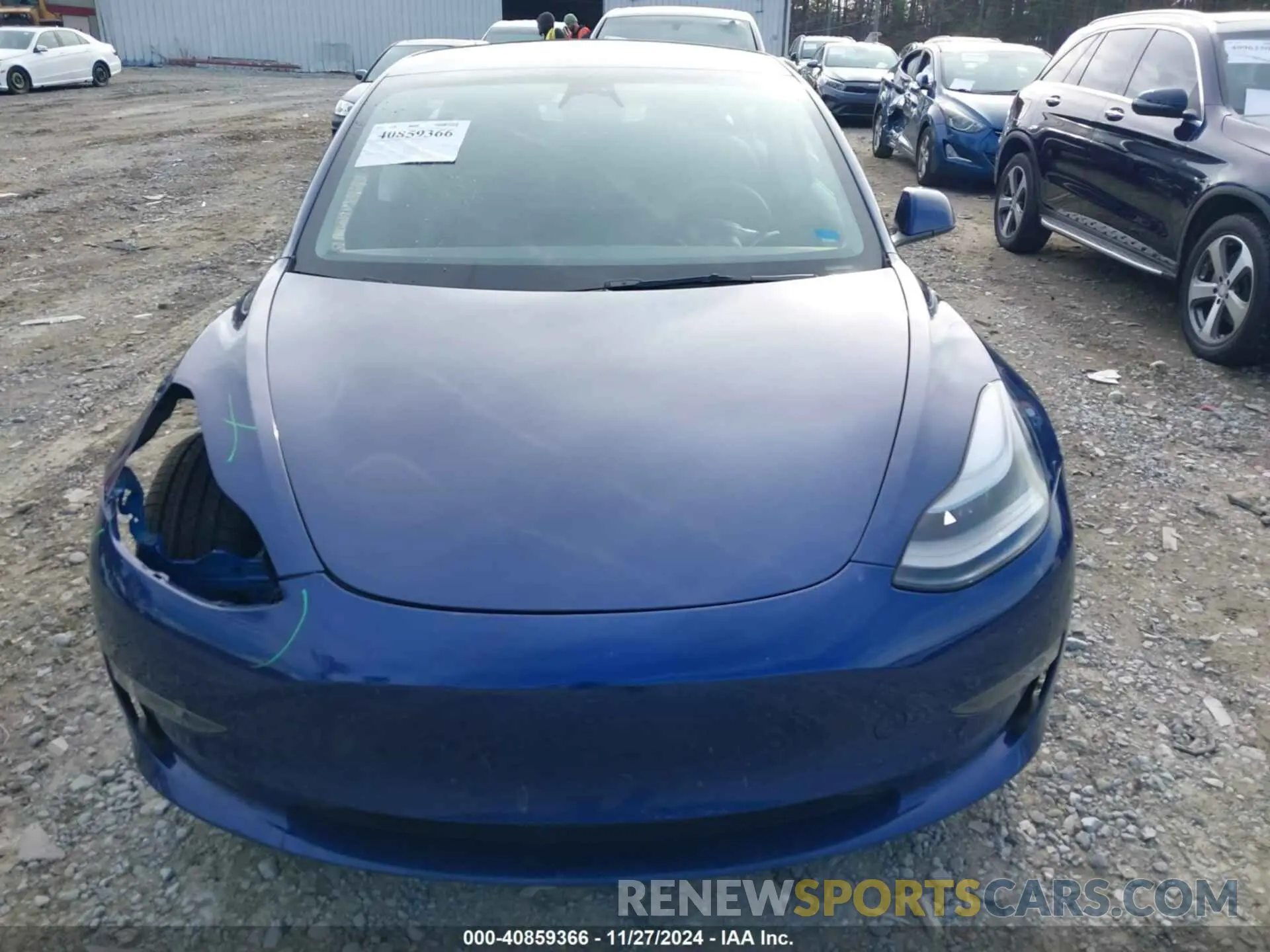 12 fotografías del automóvil dañado 5YJ3E1EB4NF197861 TESLA MODEL 3 2022