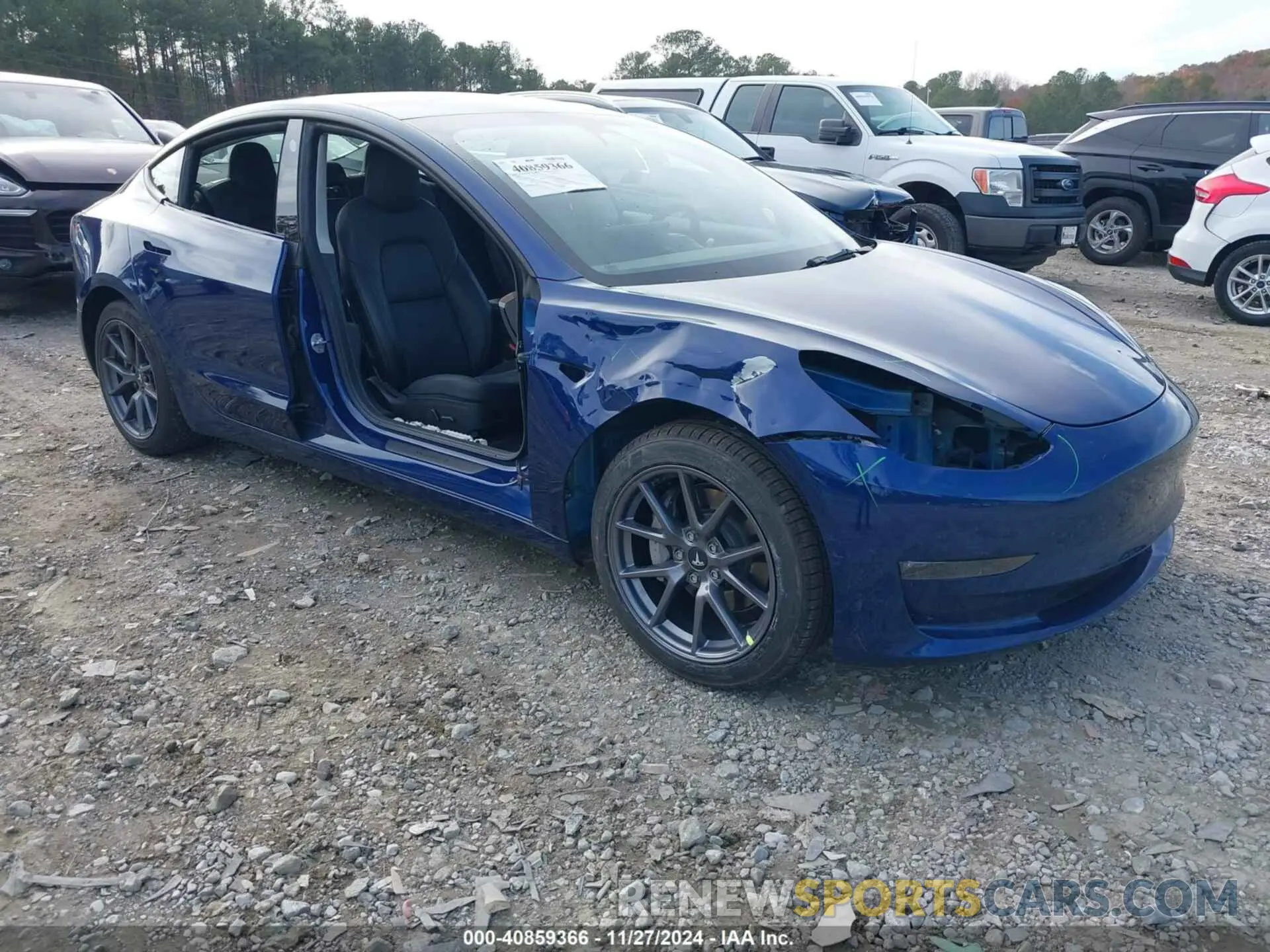 6 fotografías del automóvil dañado 5YJ3E1EB4NF197861 TESLA MODEL 3 2022