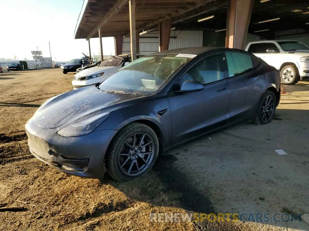 1 fotografías del automóvil dañado 5YJ3E1EB4NF207241 TESLA MODEL 3 2022