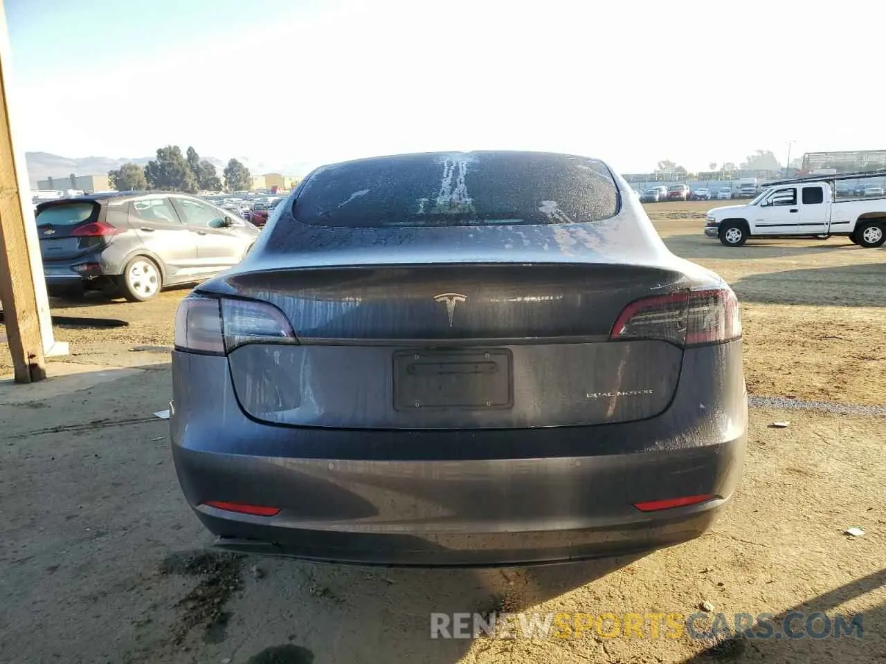 6 fotografías del automóvil dañado 5YJ3E1EB4NF207241 TESLA MODEL 3 2022