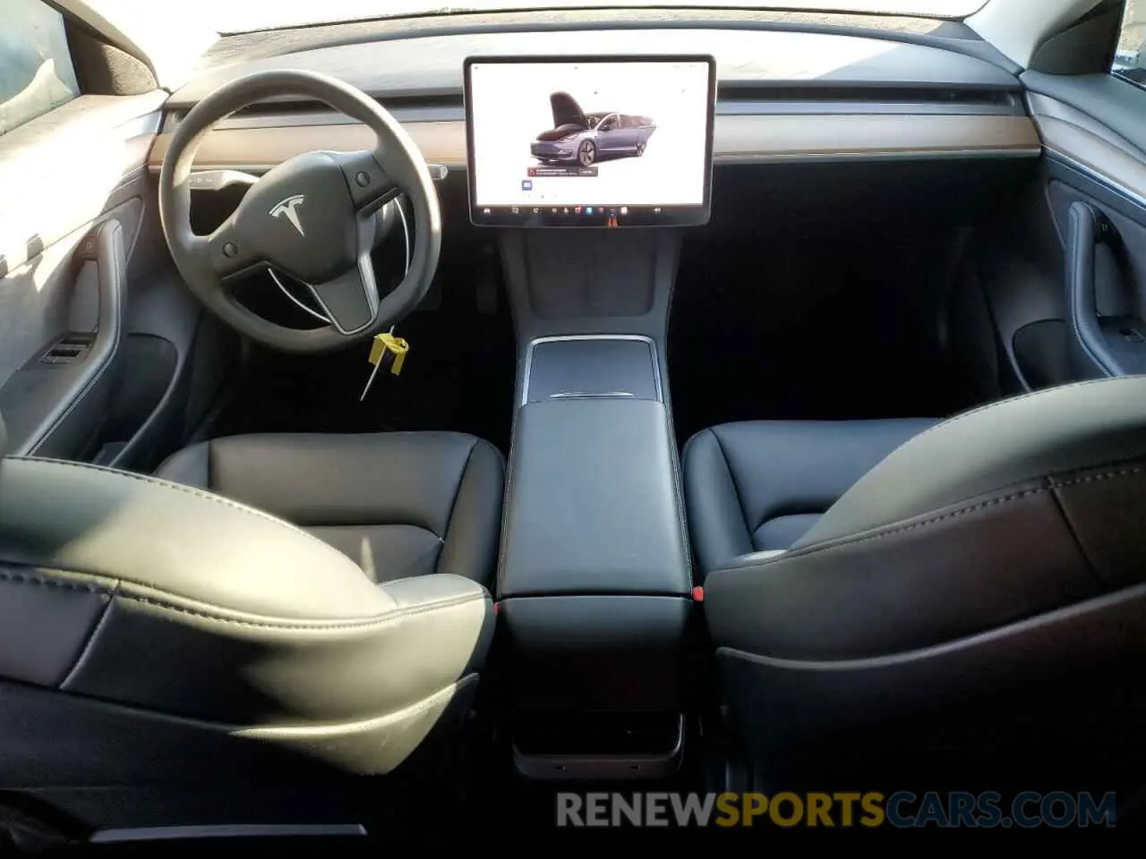 8 fotografías del automóvil dañado 5YJ3E1EB4NF207241 TESLA MODEL 3 2022