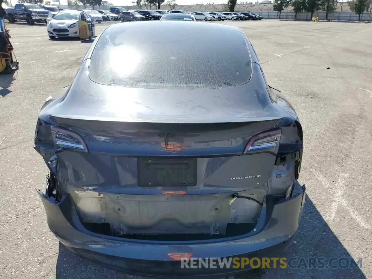 6 fotografías del automóvil dañado 5YJ3E1EB4NF276804 TESLA MODEL 3 2022