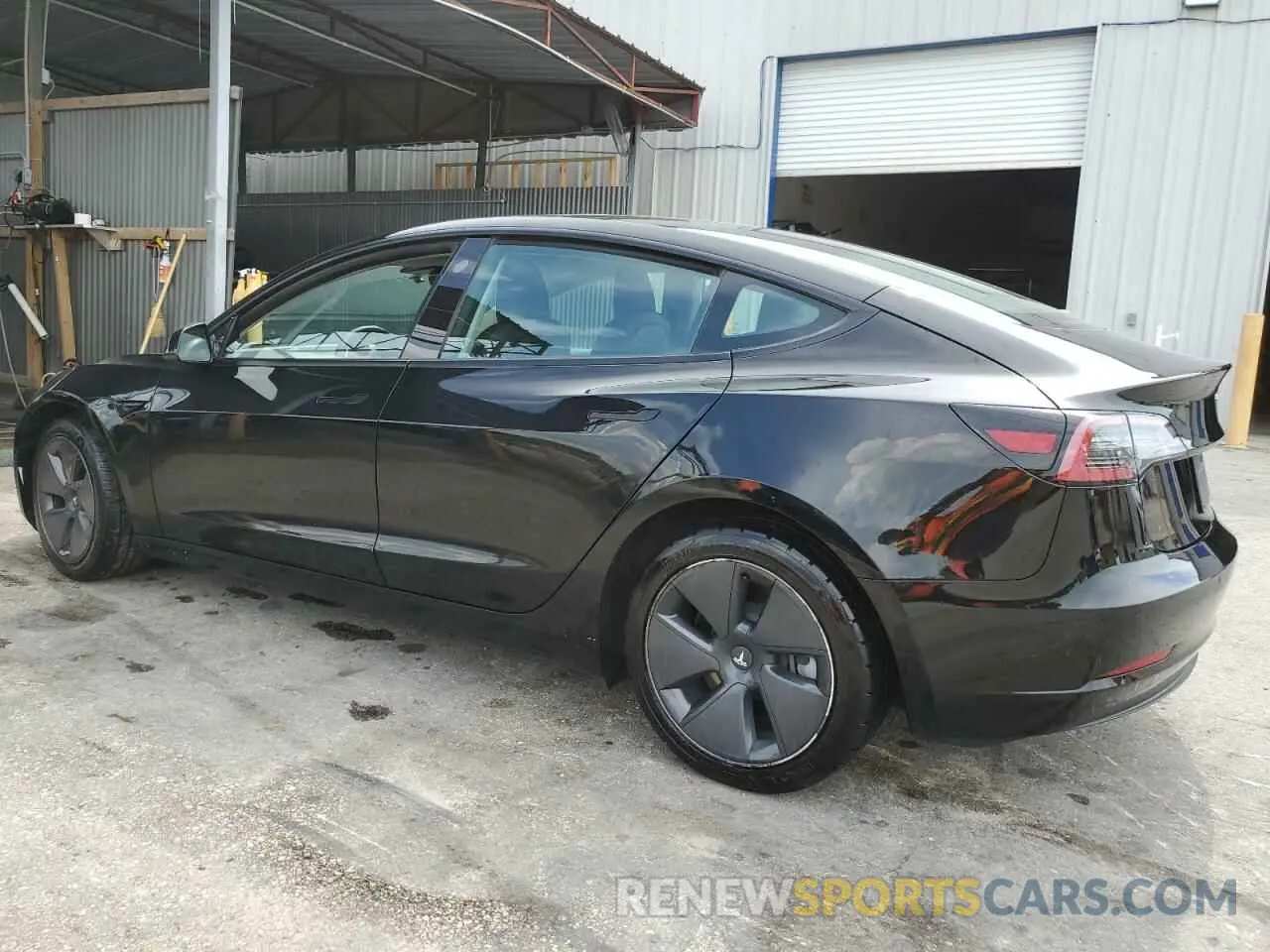 2 fotografías del automóvil dañado 5YJ3E1EB4NF286040 TESLA MODEL 3 2022