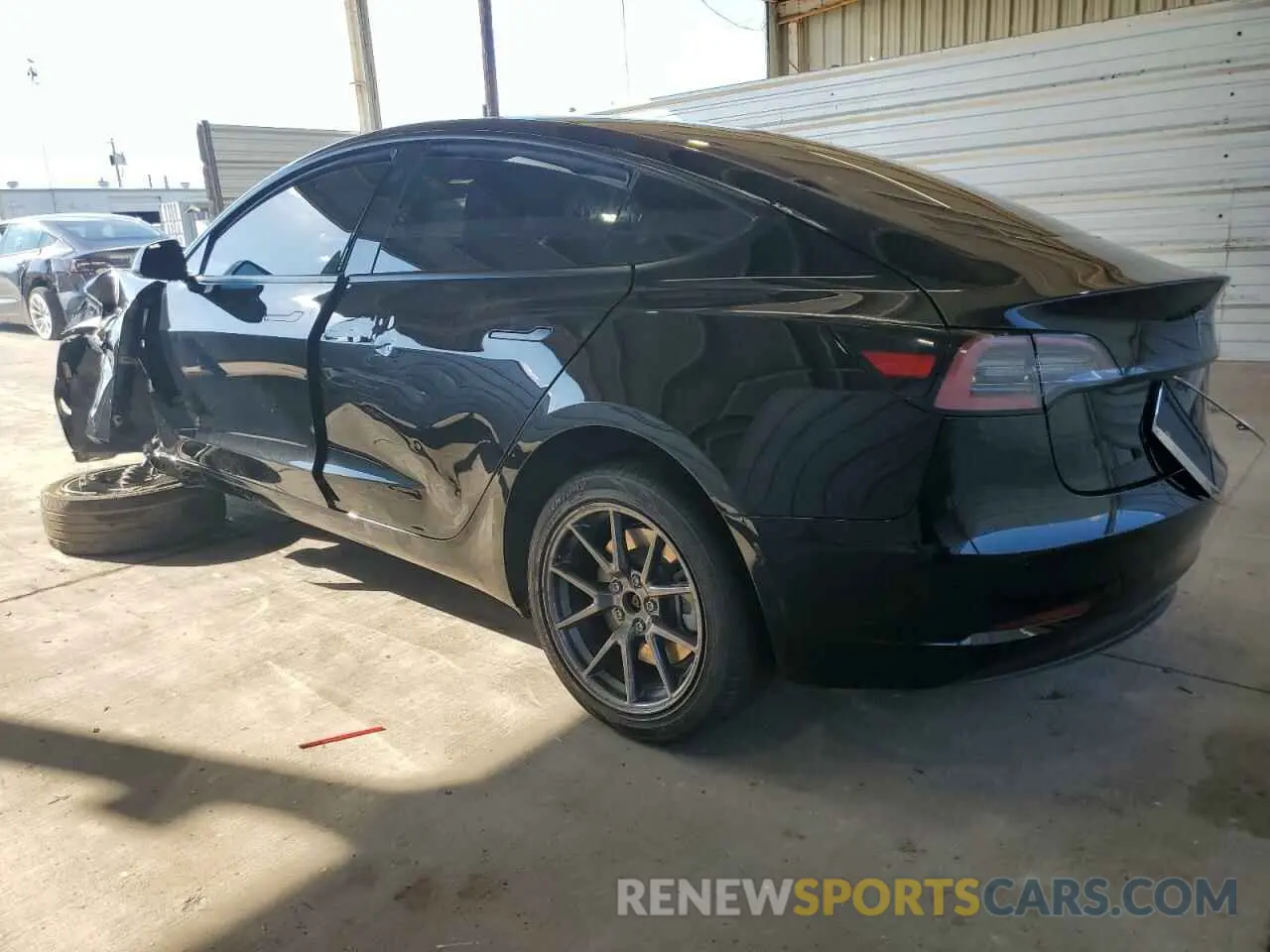 2 fotografías del automóvil dañado 5YJ3E1EB4NF288449 TESLA MODEL 3 2022